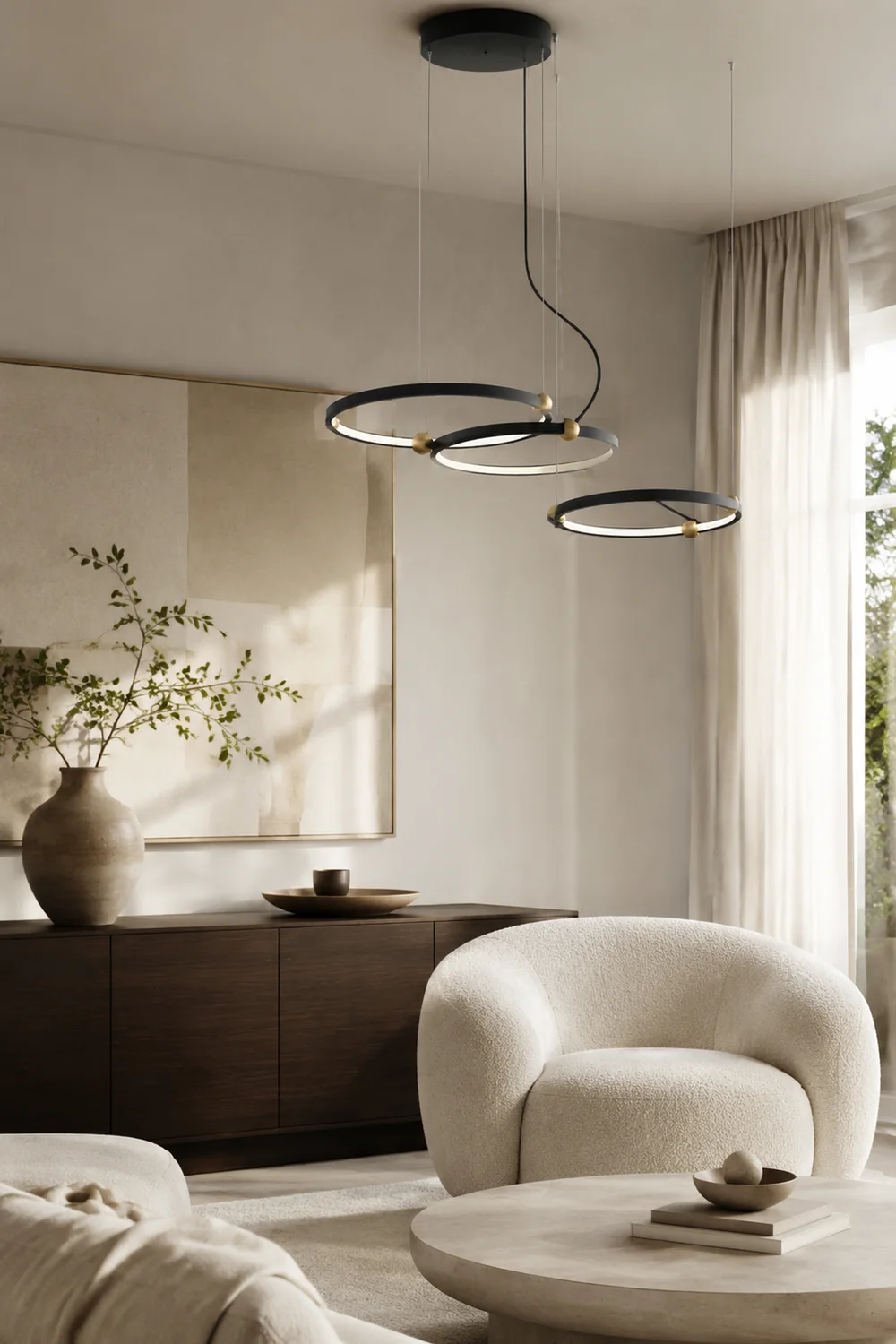 Arisha Pendelleuchte, 2/3 Ring - Lumpaz