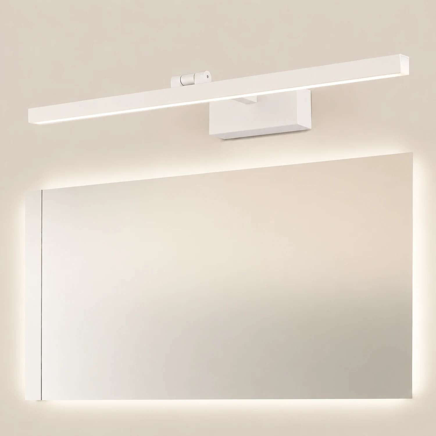 Leigh Drehbare Spiegelfront Waschtisch-Wandleuchte, L 39/49/59/69/89/109CM - Lumpaz