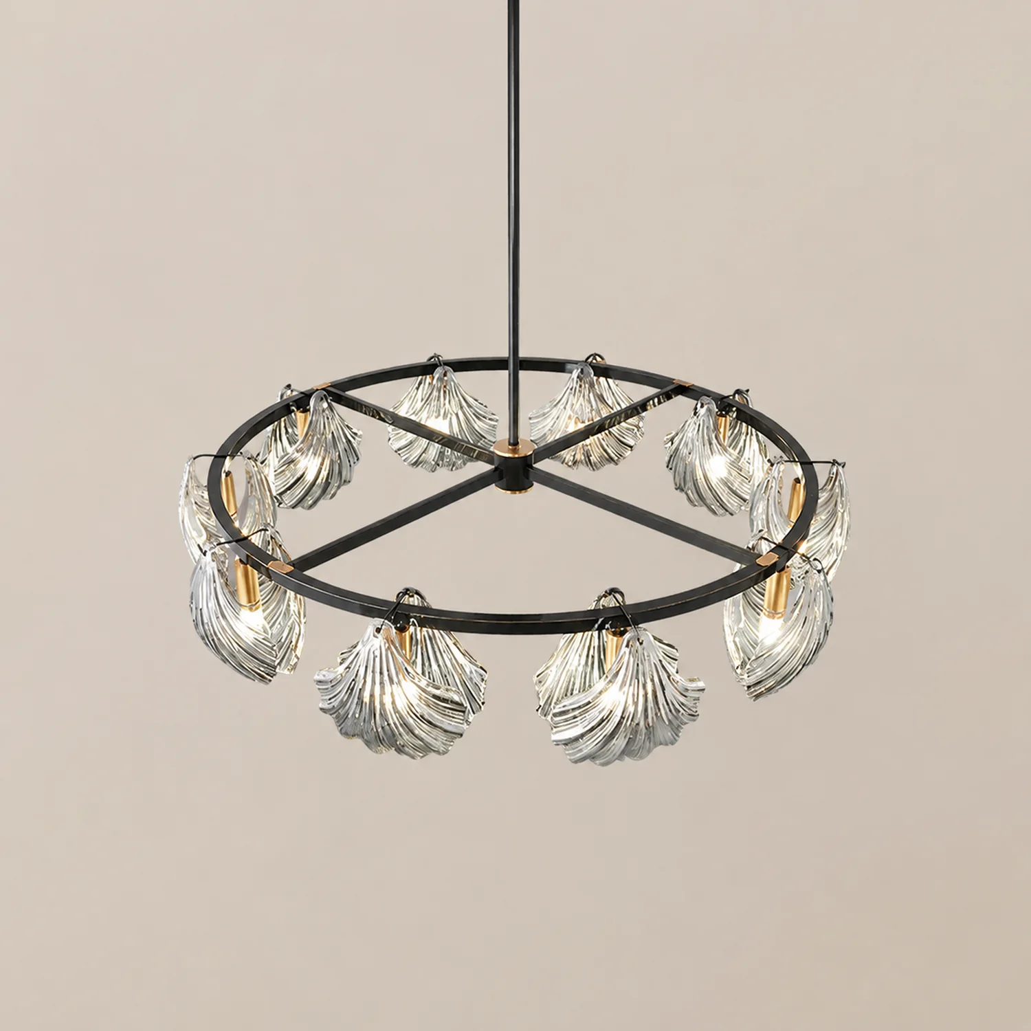 Kirsten Pendelleuchte Dimmbar, Reiner Kupfer& Glas, 2 Farben, ∅60/80/100cm - Lumpaz