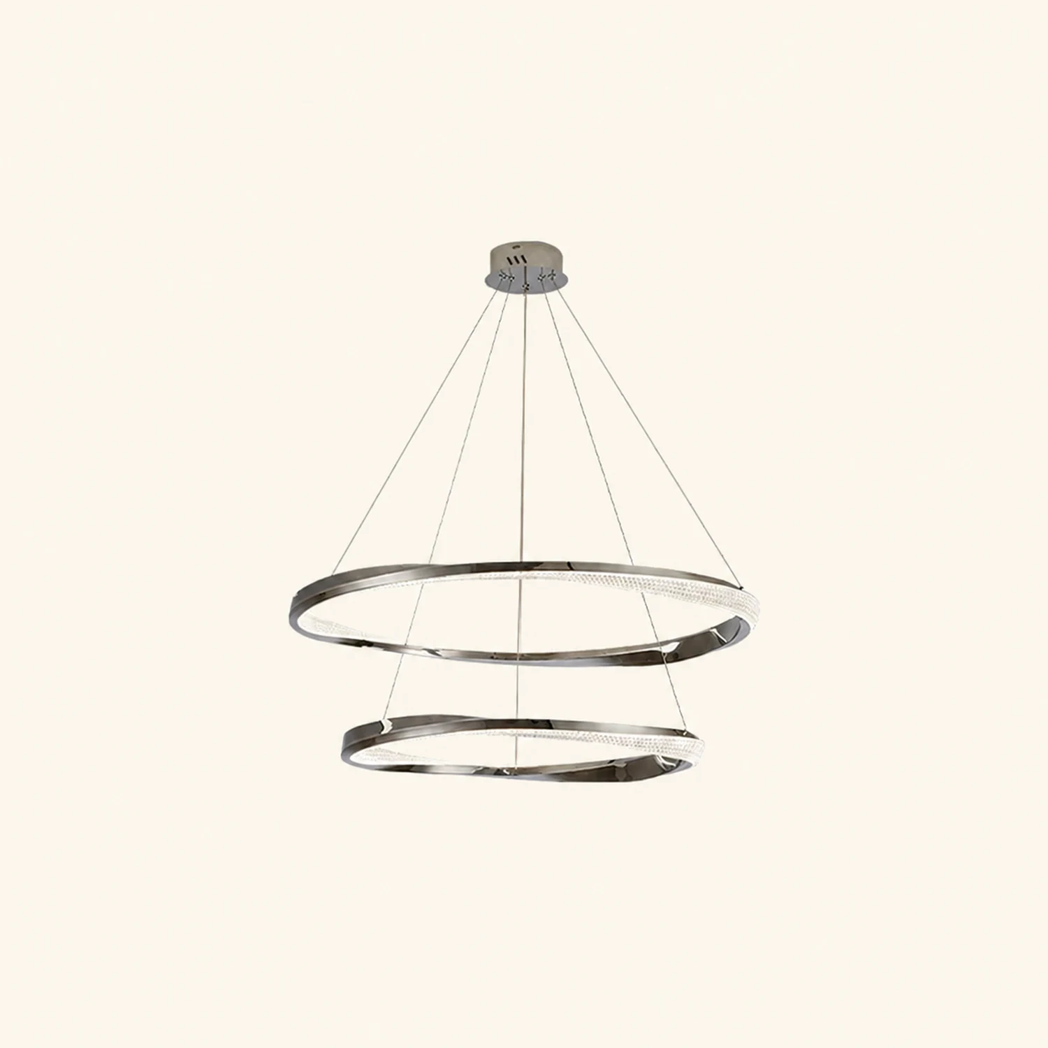 Arisha Pendelleuchte Fernsteuerung Dimmbar 1/2 Ring, ∅60/80cm - Lumpaz