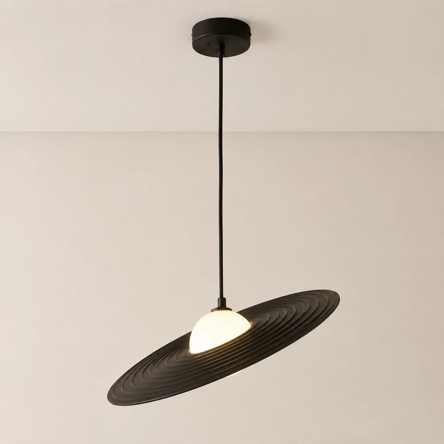 Carins Pendelleuchte Farbe Temperatur Schaltbar, 2 Farbe, ∅30/45cm - Lumpaz