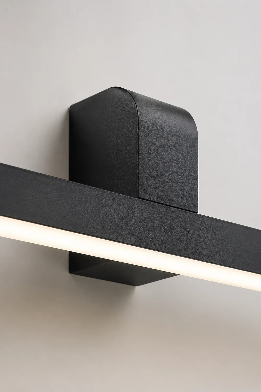Edge Schwarze Spiegelfront Waschtisch-Wandleuchte, L 40/50/60CM - Lumpaz