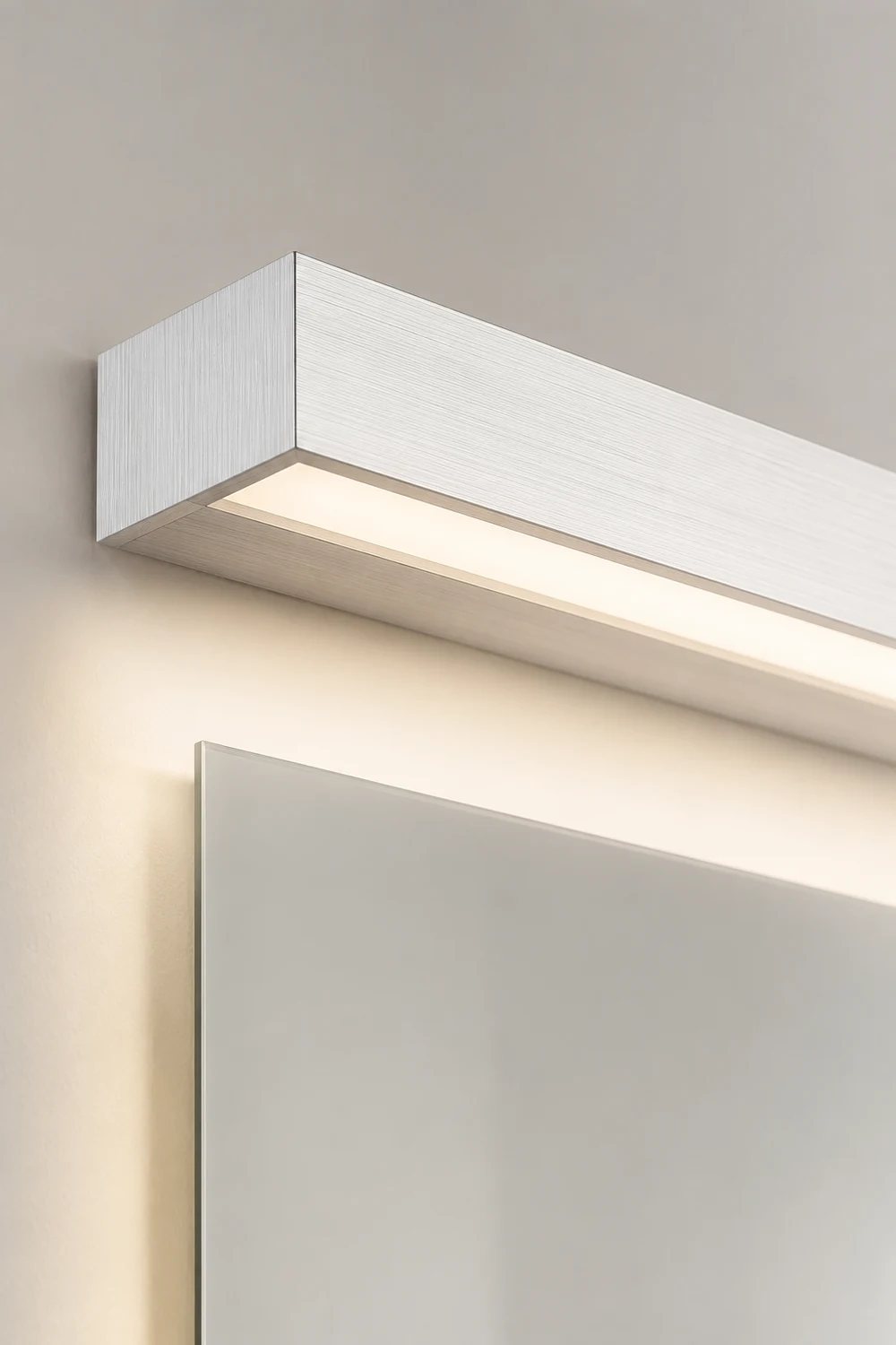 Edge Rechteckige Spiegelfront Wandleuchte, Metall, L40/50/60/70CM - Lumpaz