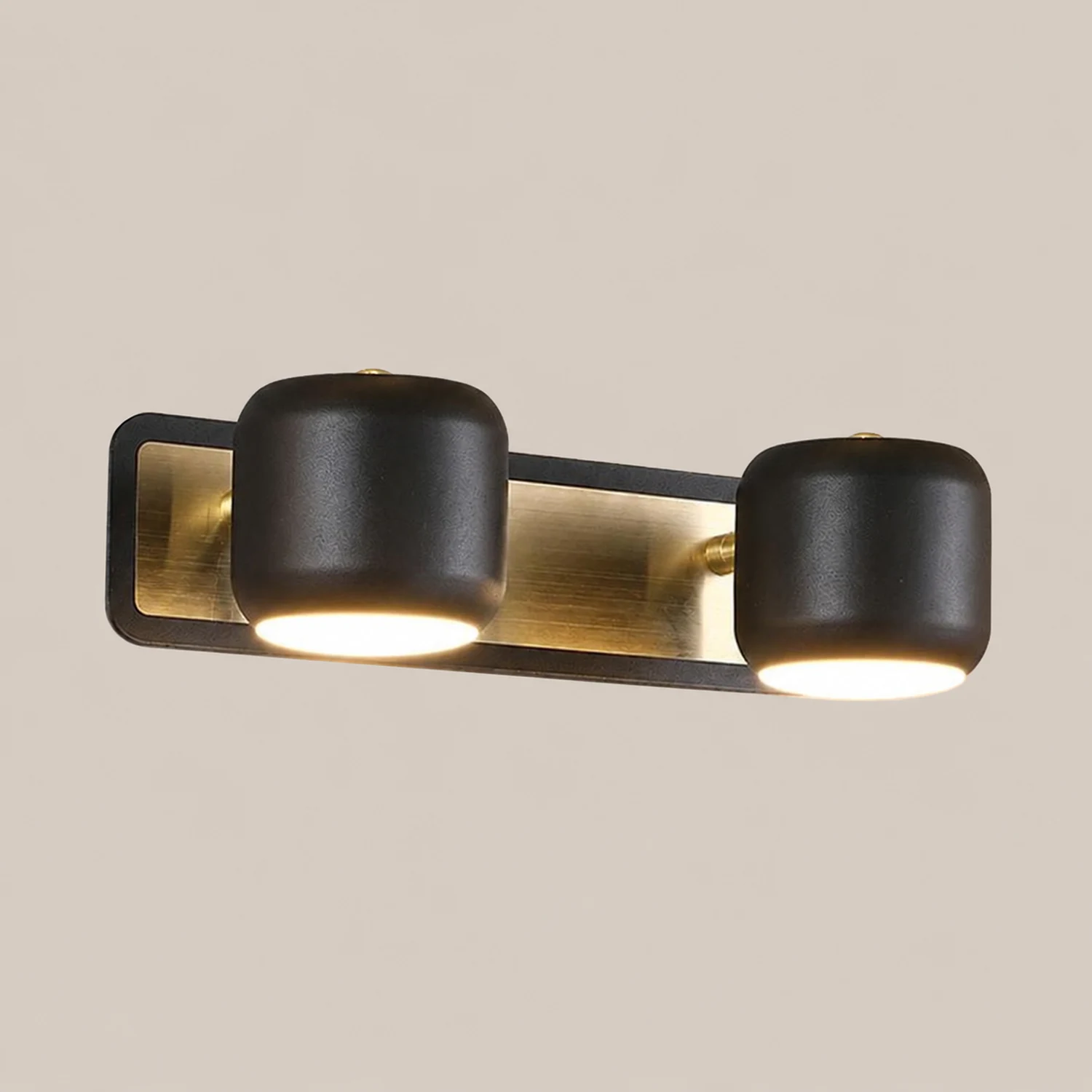 Cooley Metall Donut Form Spiegelfront Waschtisch-Wandleuchte, 2/3/4-flammig - Lumpaz