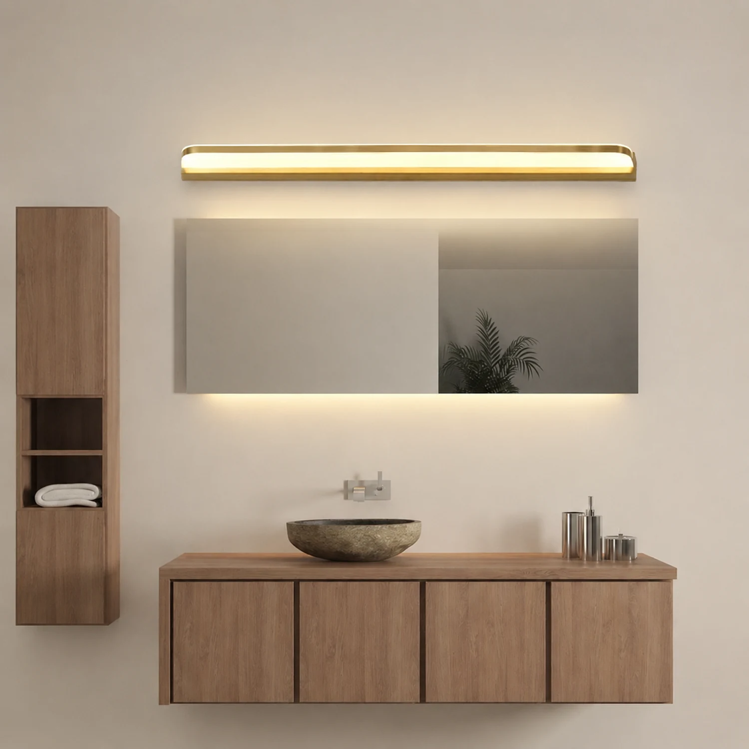 Leigh Wandlampe Spiegelfront 3 Farbe, 42/52/62/72/92/112cm - Lumpaz