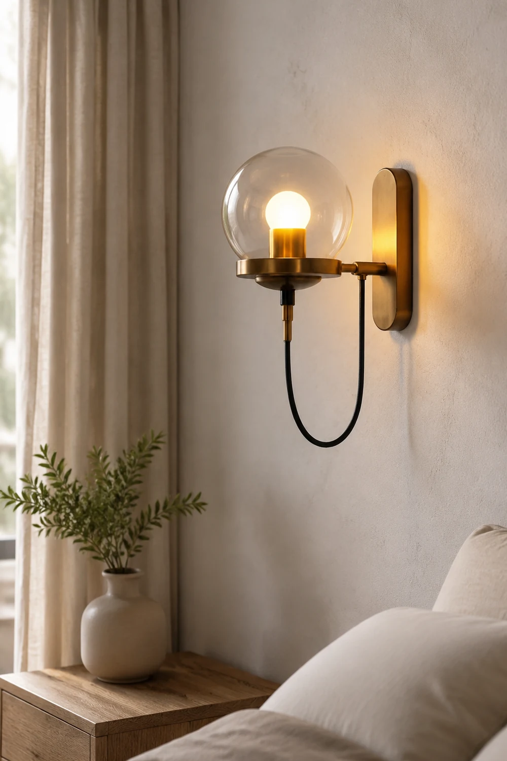 Retro-Metall-LED-Birnen-Wandleuchte - Lumpaz