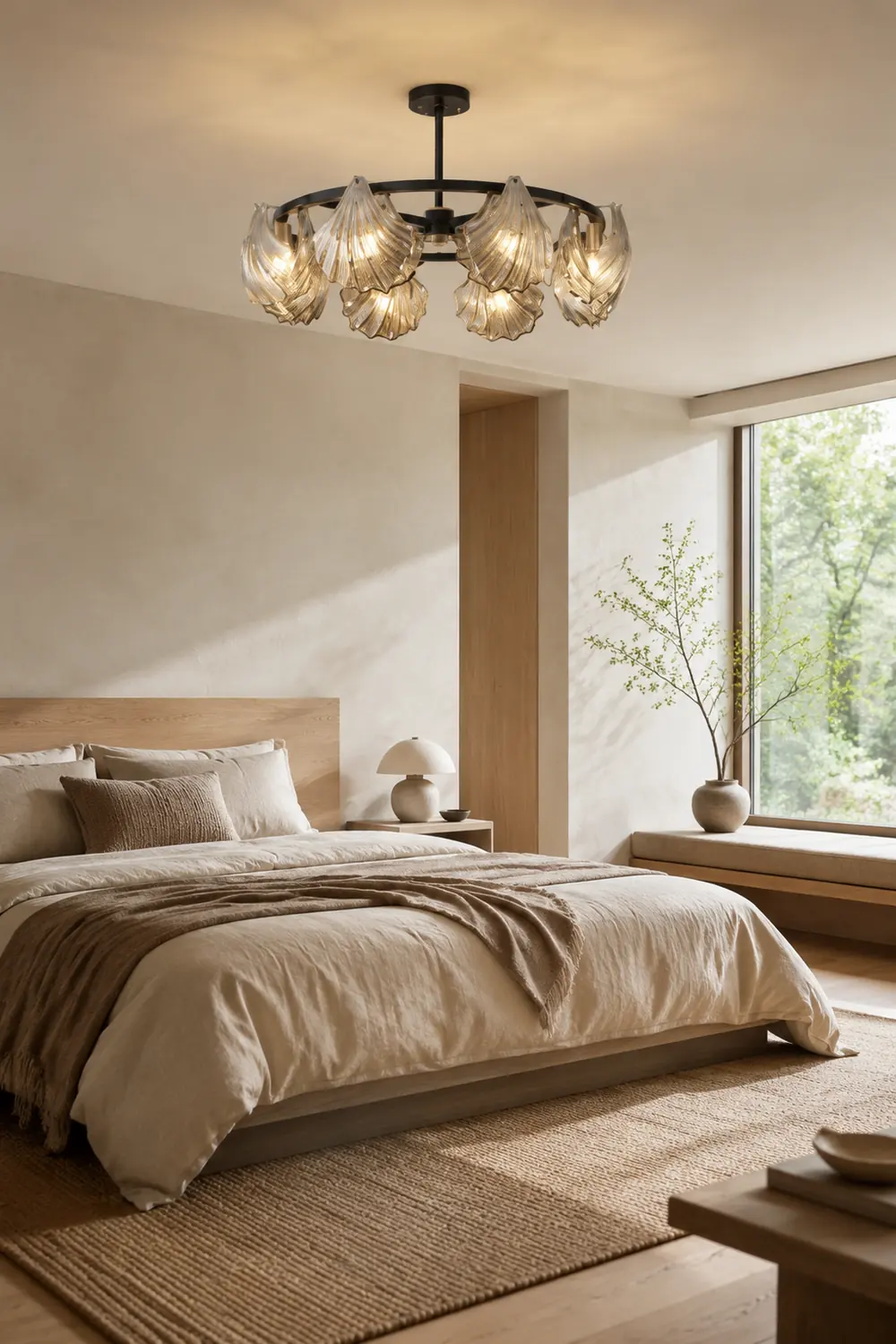 Kirsten Pendelleuchte Dimmbar, Reiner Kupfer& Glas, 2 Farben, ∅60/80/100cm - Lumpaz