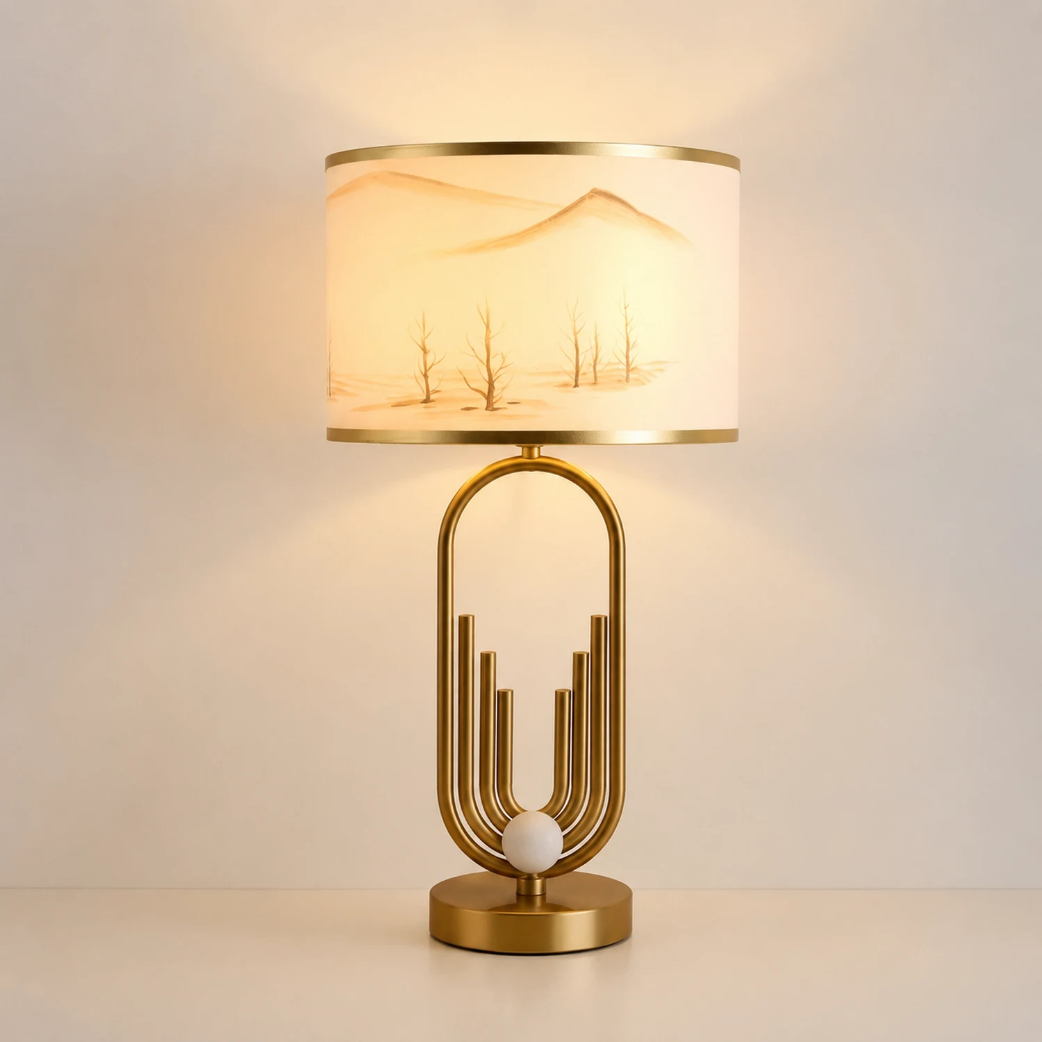 Künstlerische Tischlampe Stehlampe Nachttischlampe für Schlafzimmer - Lumpaz