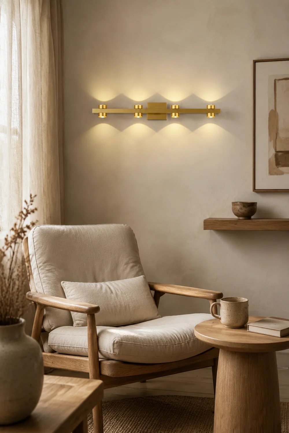 Freja Wandlampe Spiegelfront 2 Farbe & Stil, 2/3/4/6/8 Kopf - Lumpaz