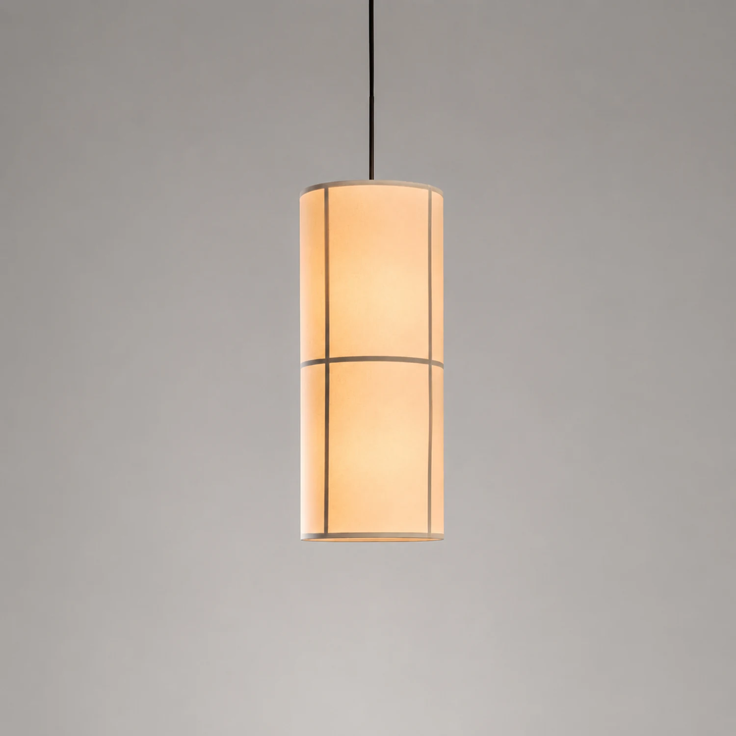 Renée Pendelleuchte 2 Farbe, Stoff, ∅18/37cm - Lumpaz