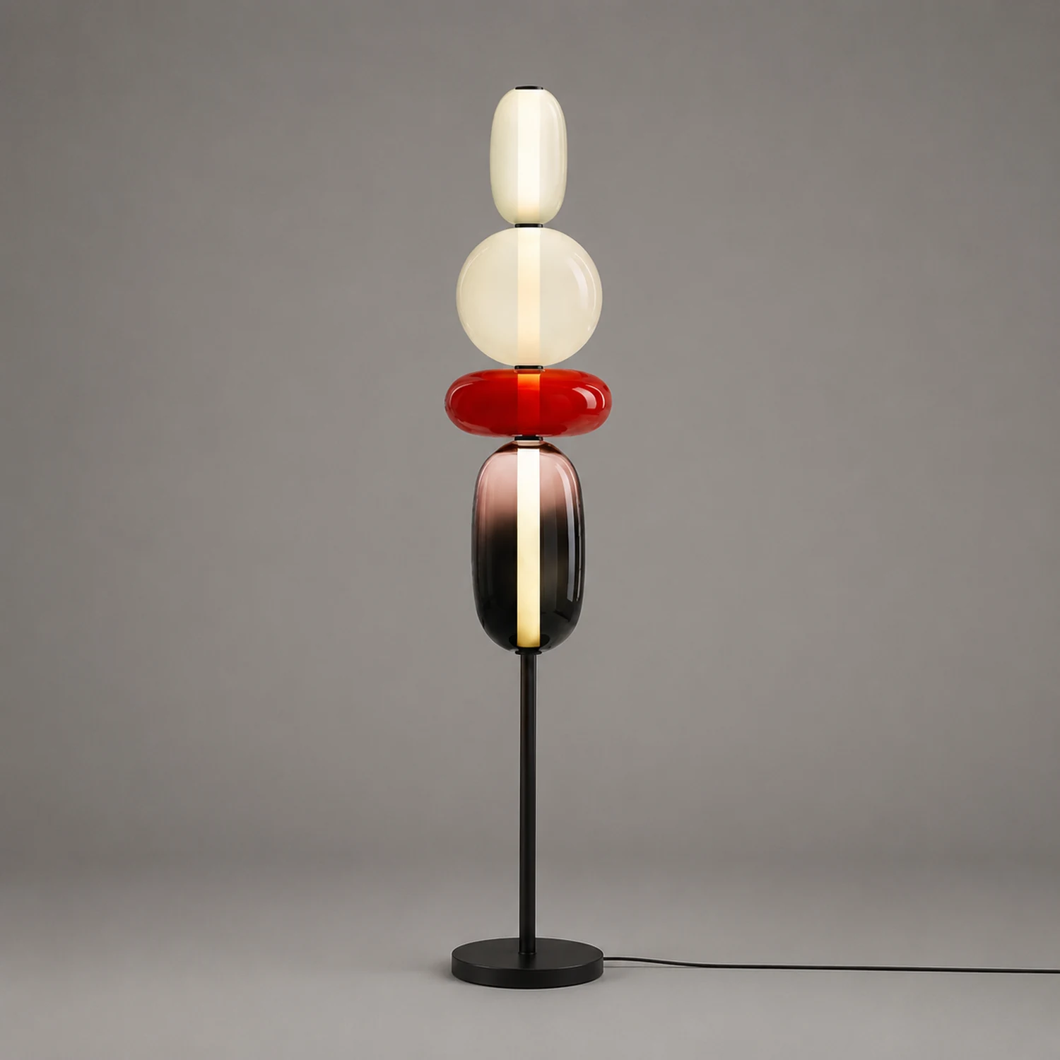Morandi Stehleuchte, Metall & Glas - Lumpaz