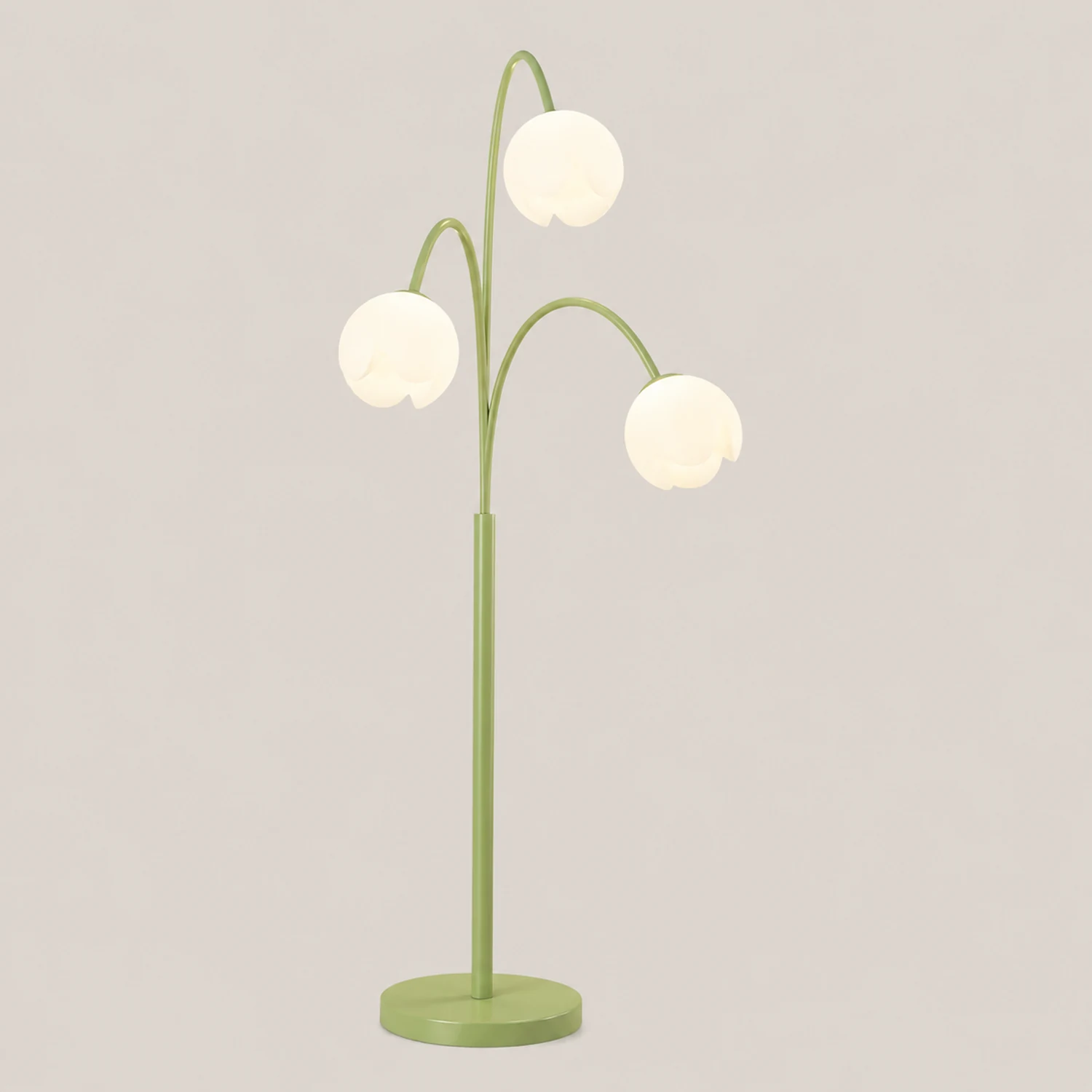 Lily Stehleuchte, Metall, 3-flammig, 2 Farben, 100CM Lang - Lumpaz