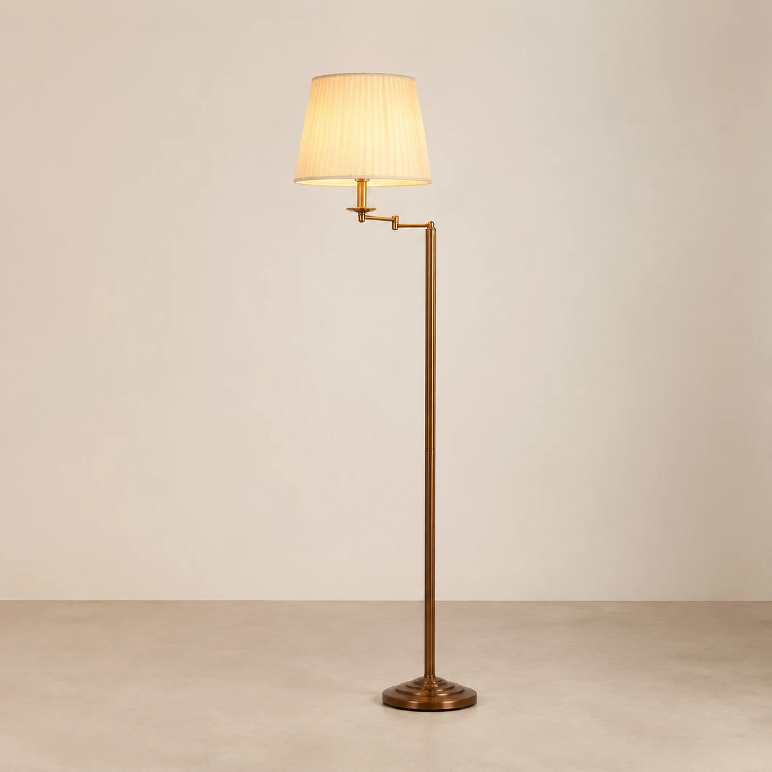 Eryn Trommel Form Stehleuchte, Metall & Stoff, 155CM Lang - Lumpaz