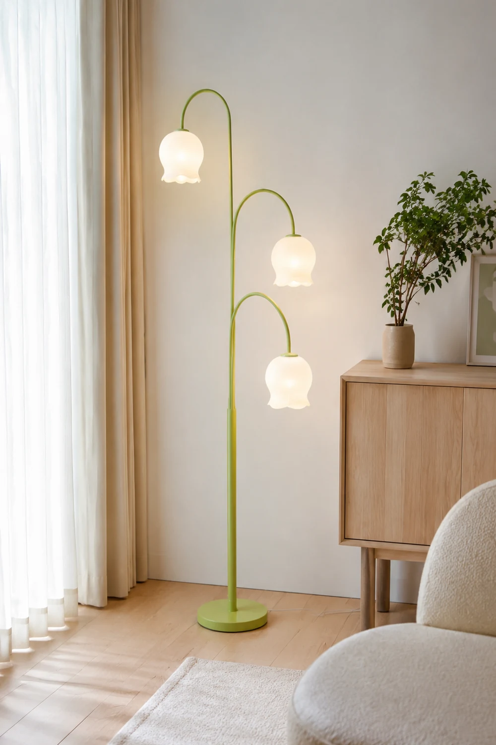 Lily Stehlampe, Metall, 150CM Lang - Lumpaz