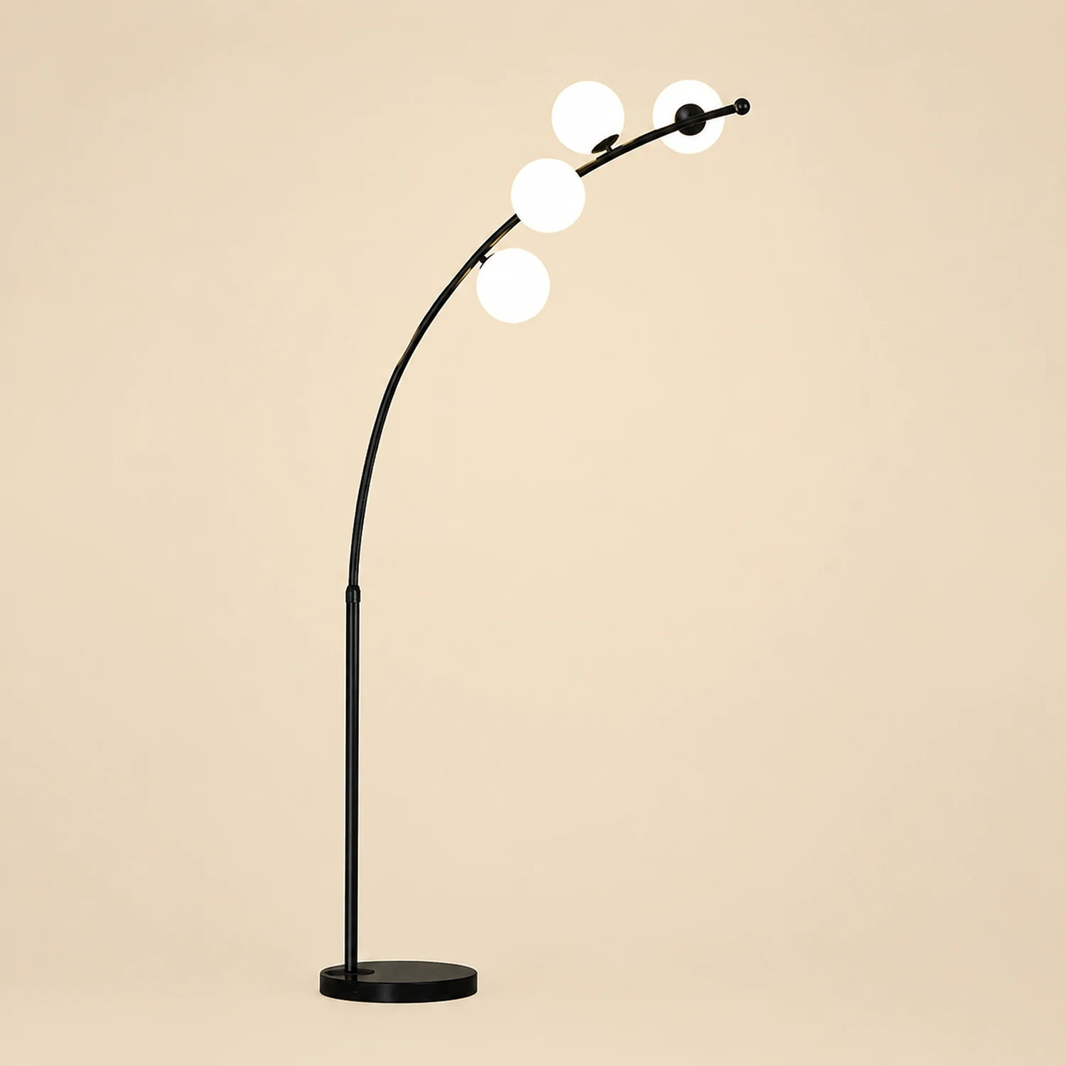 Valentina Bogen Blase Stehleuchte, 2 Farben, 3/4/6-flammig, 200CM Lang - Lumpaz