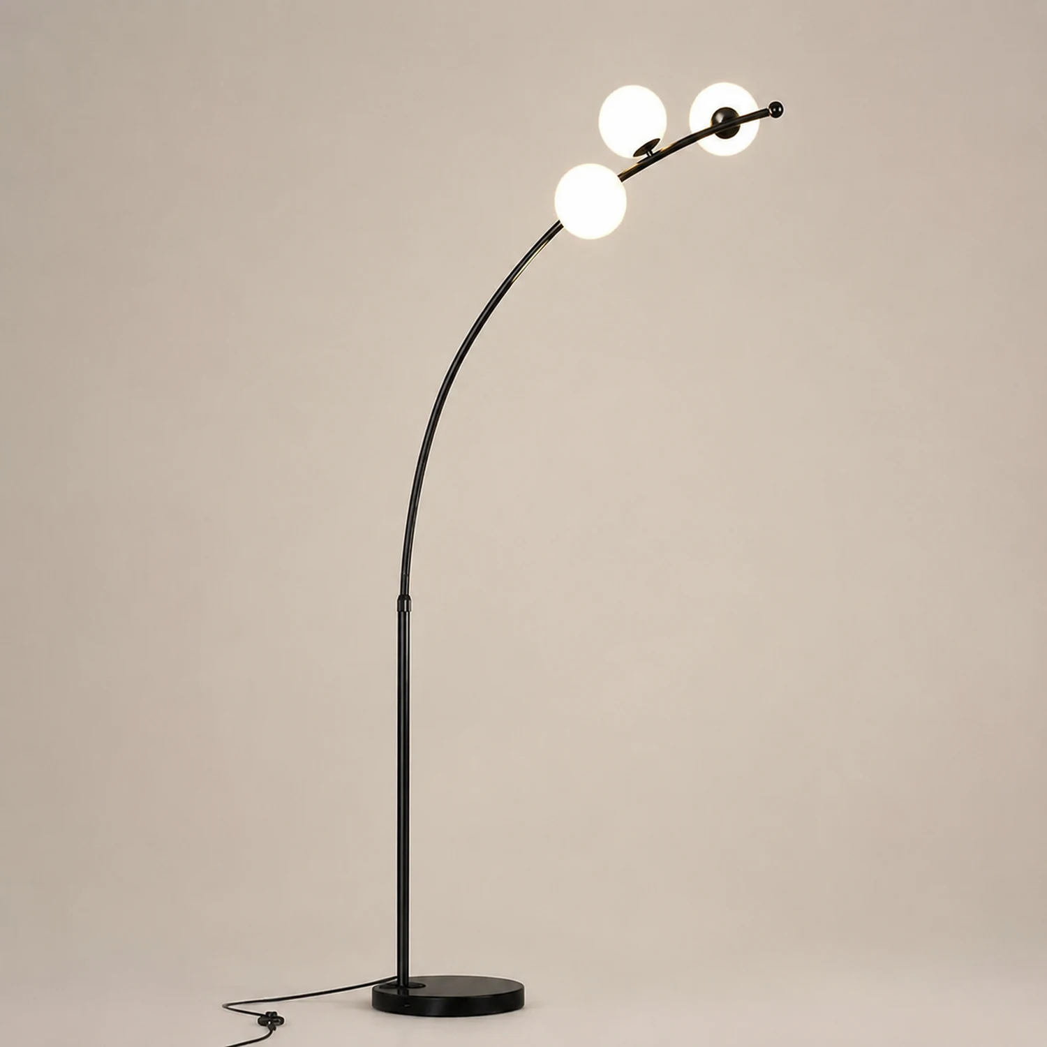 Valentina Bogen Blase Stehleuchte, 2 Farben, 3/4/6-flammig, 200CM Lang - Lumpaz