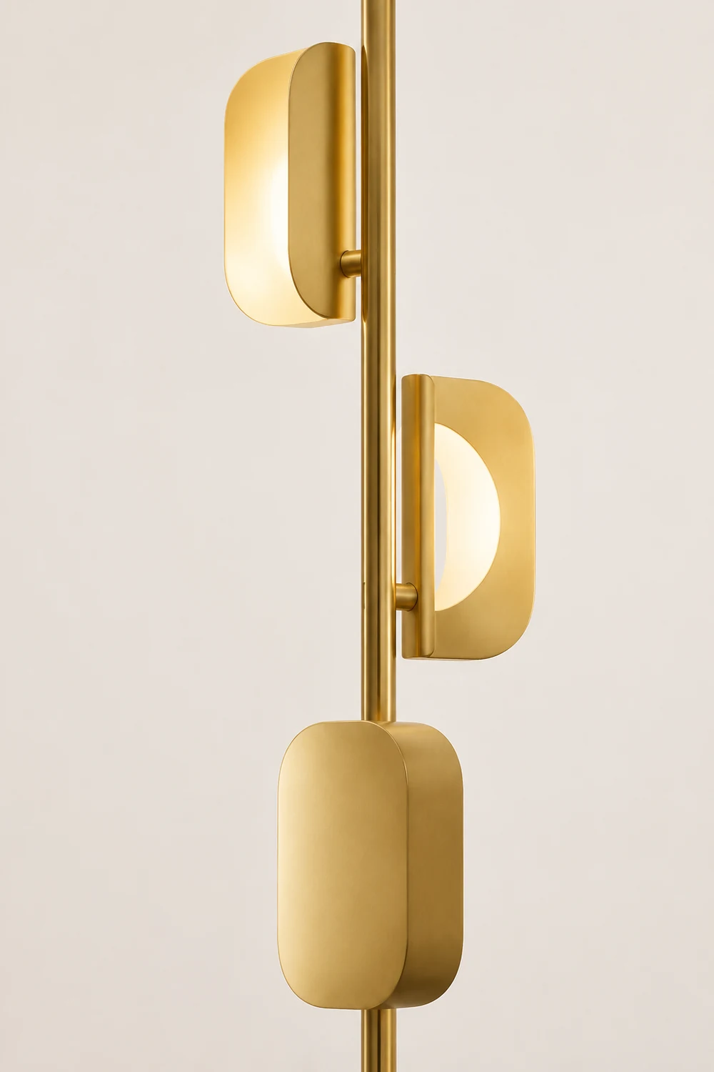 Salgado Geometrische Stehlampe, Metall, 3-flammig, 175CM Lang - Lumpaz