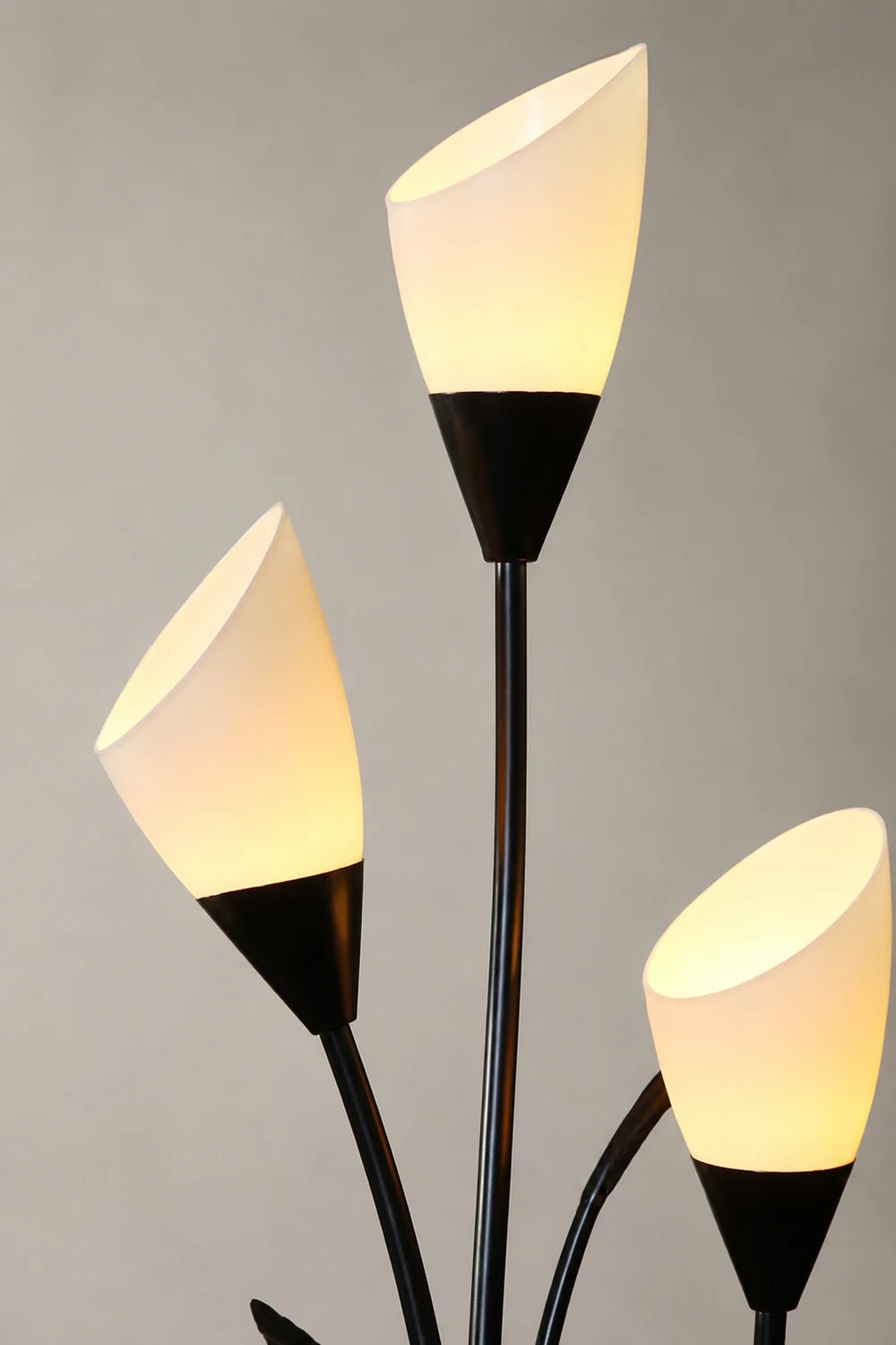 Bella Schwarze Stehleuchte in Form von Blütenzweigen, 6-flammig, 168CM Lang - Lumpaz
