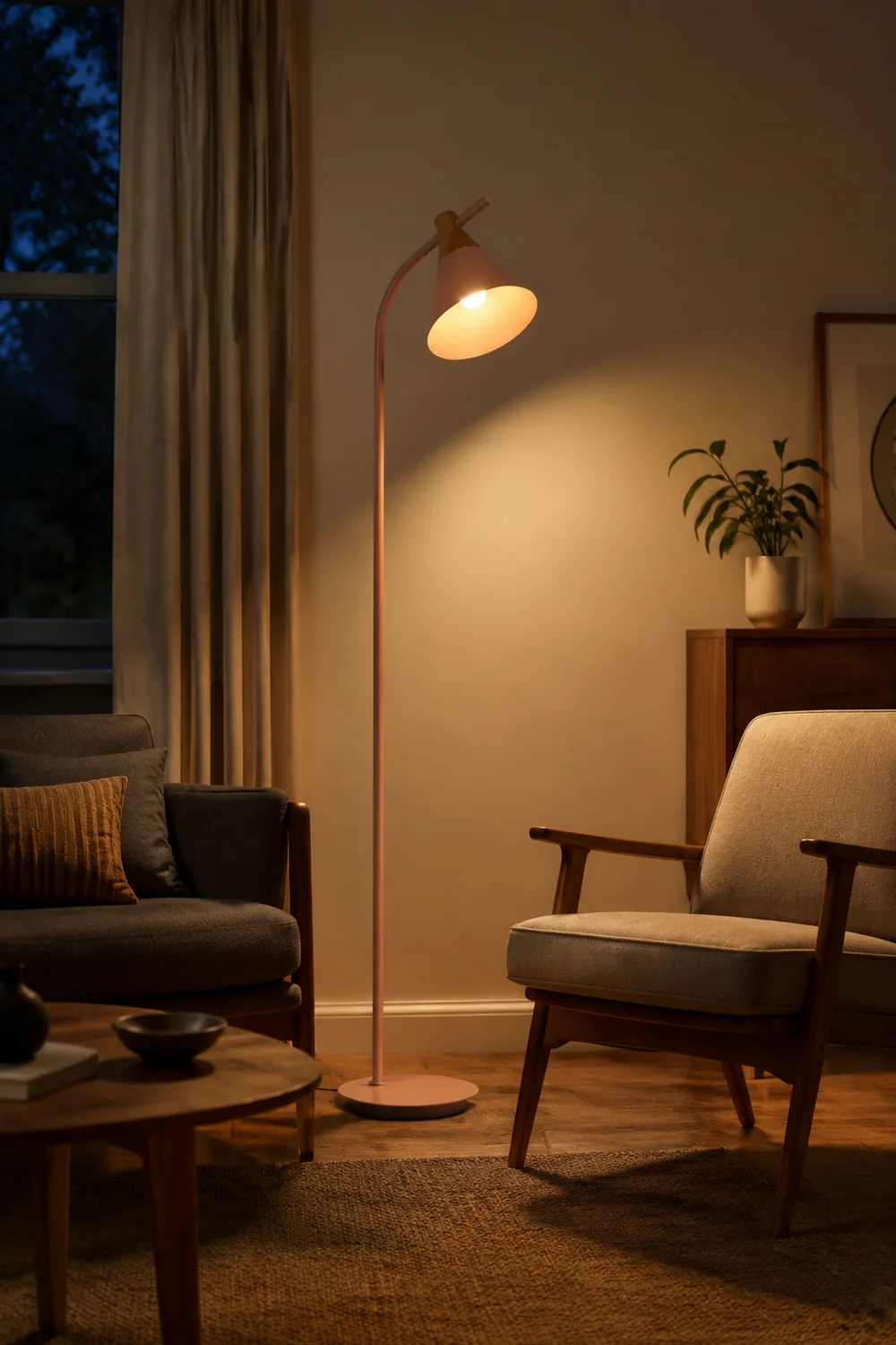 Morandi Stehleuchte, Metall, 3 Farben, 150CM Lang - Lumpaz