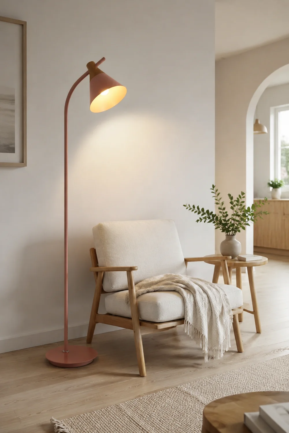 Morandi Stehleuchte, Metall, 3 Farben, 150CM Lang - Lumpaz