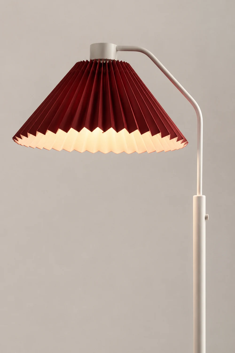 Ozawa Stehlampe Plissiert, Metall & Textil, 4 Farben, 150CM Lang - Lumpaz