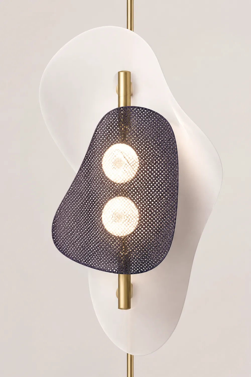 Salgado Unregelmäßige Form Stehlampe, Metall, 2-flammig, 180CM Lang - Lumpaz