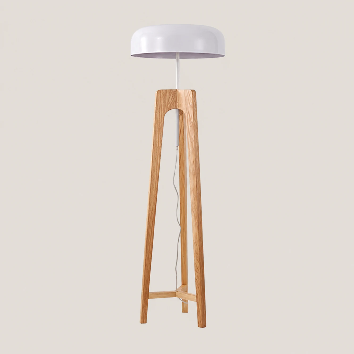 Ozawa Modern Stativ Stehleuchte, Holz & Metall, 2 Farben, 155CM Lang - Lumpaz