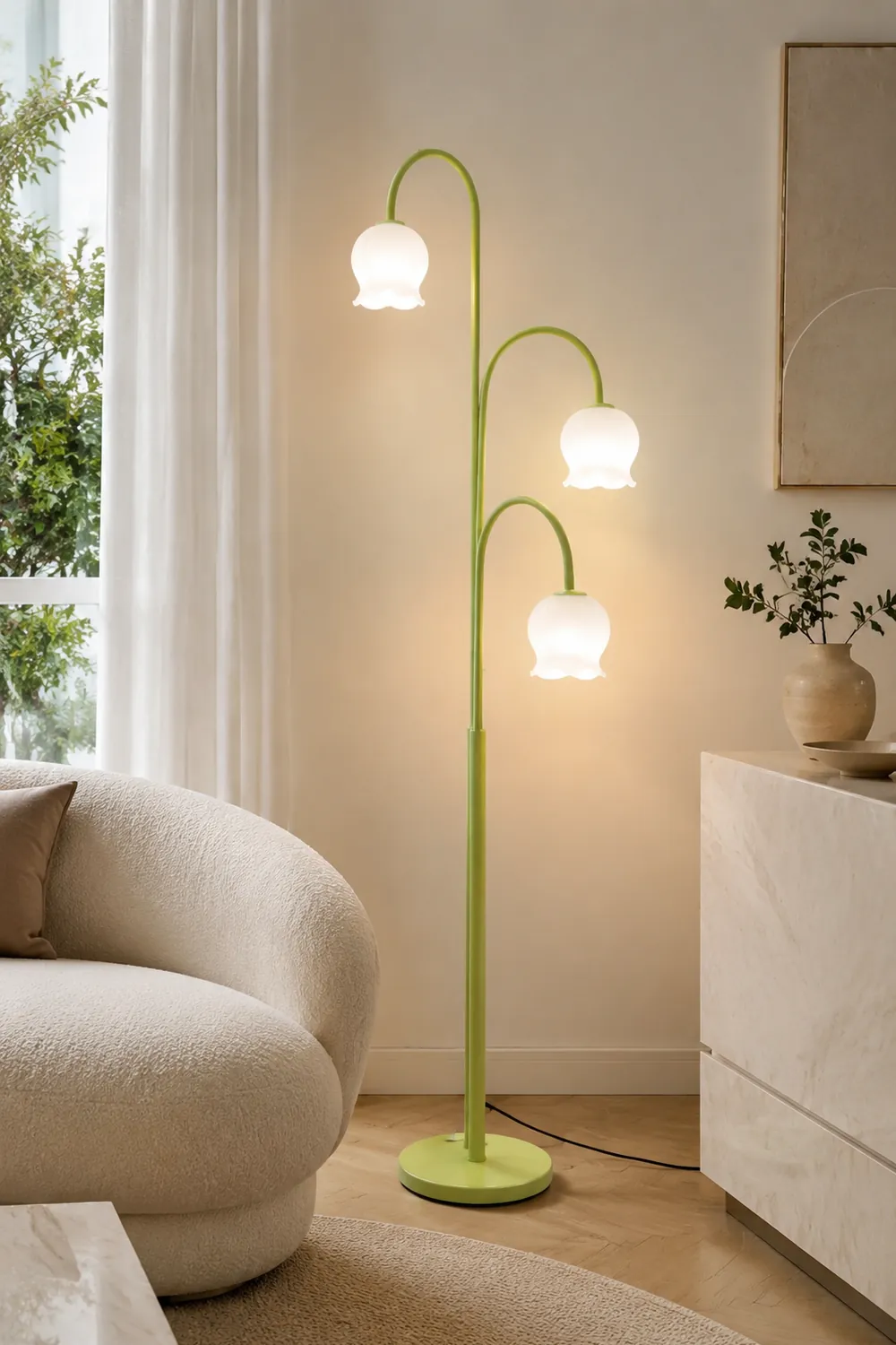 Lily Stehlampe, Metall, 150CM Lang - Lumpaz