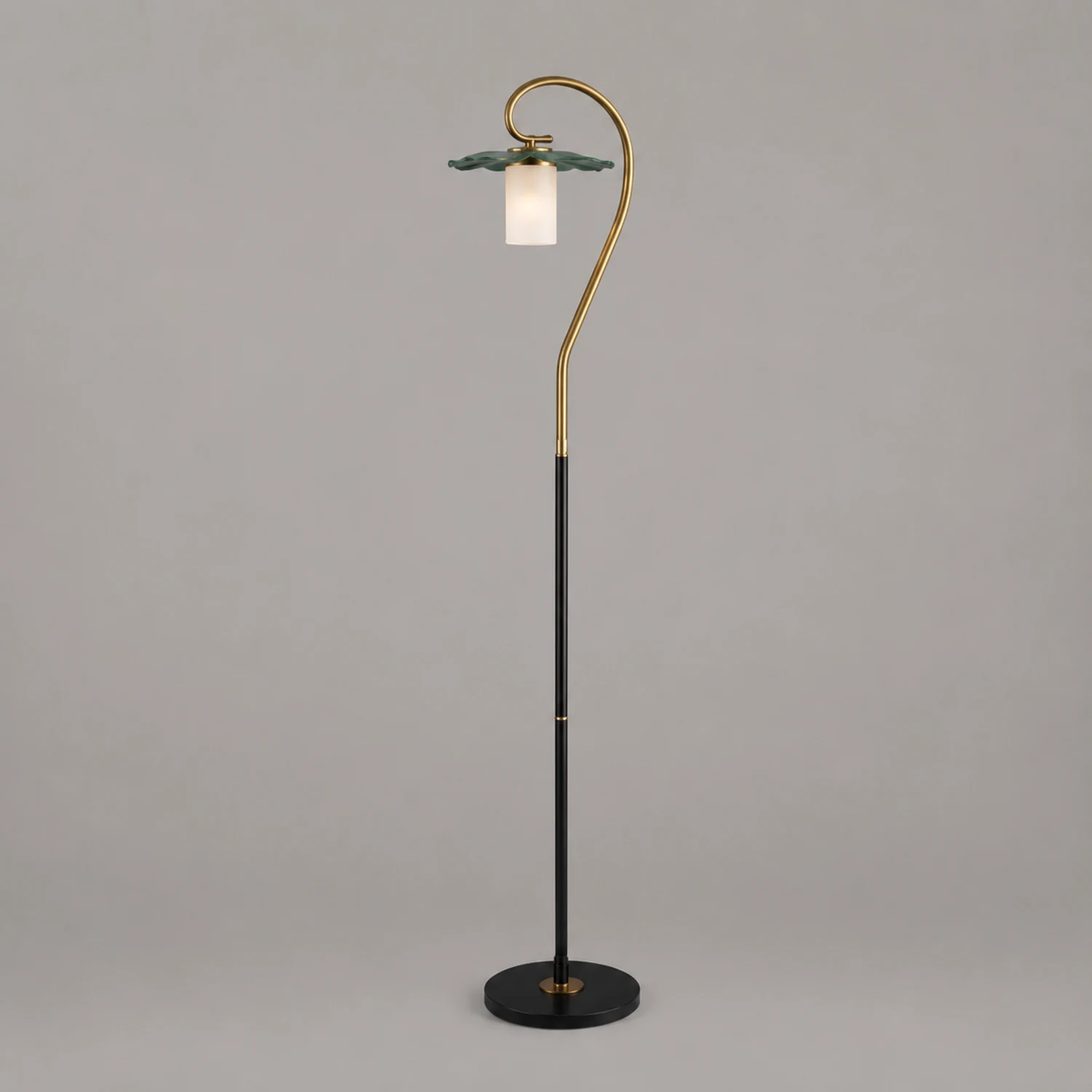 Carins Lotusblatt Stehlampe, Metall & Acryl, 3 Farben, 160CM Lang/165CM Lang - Lumpaz