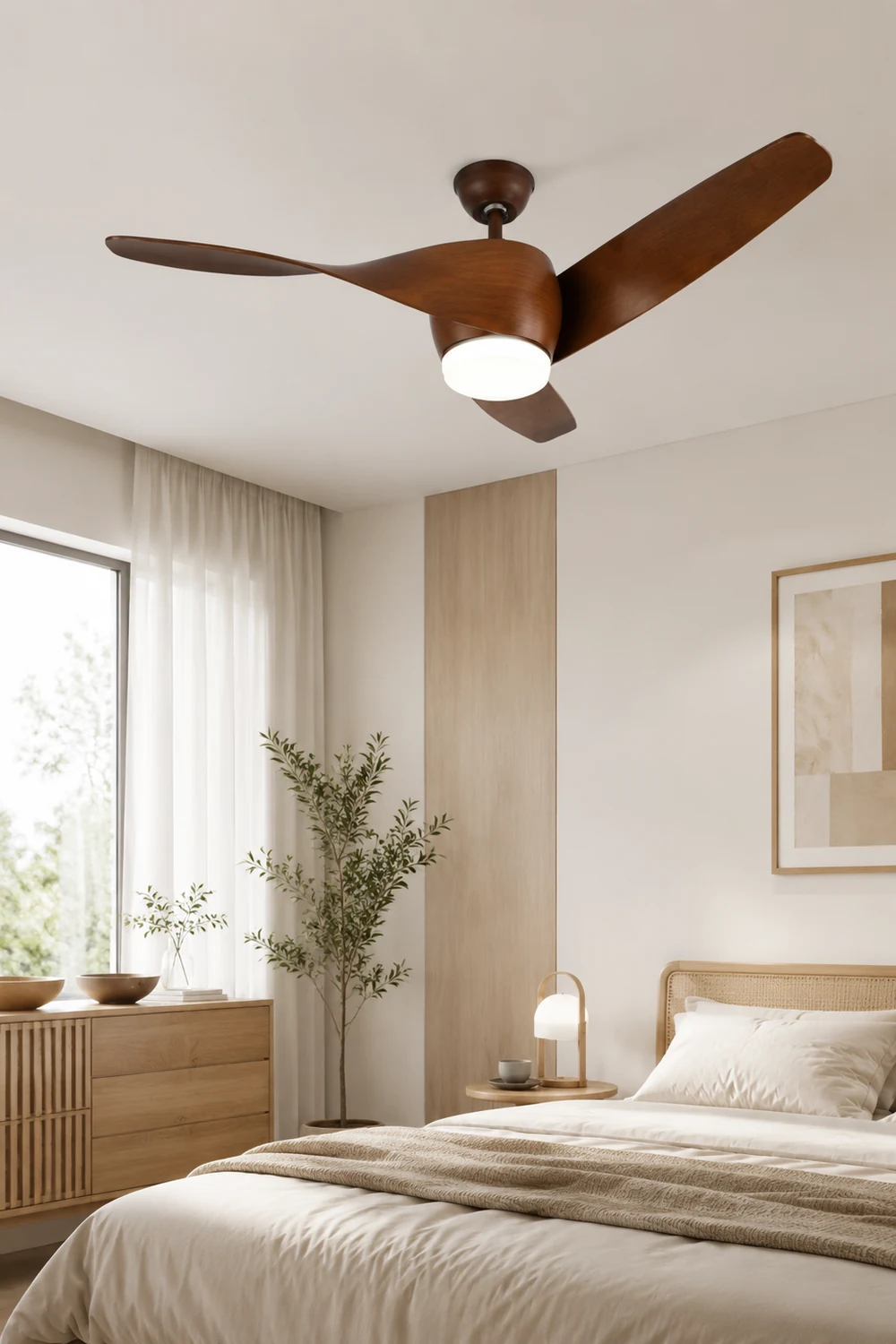 Garner 3-Blatt Basic Deckenventilator, 4 Farbe, ∅132CM - Lumpaz