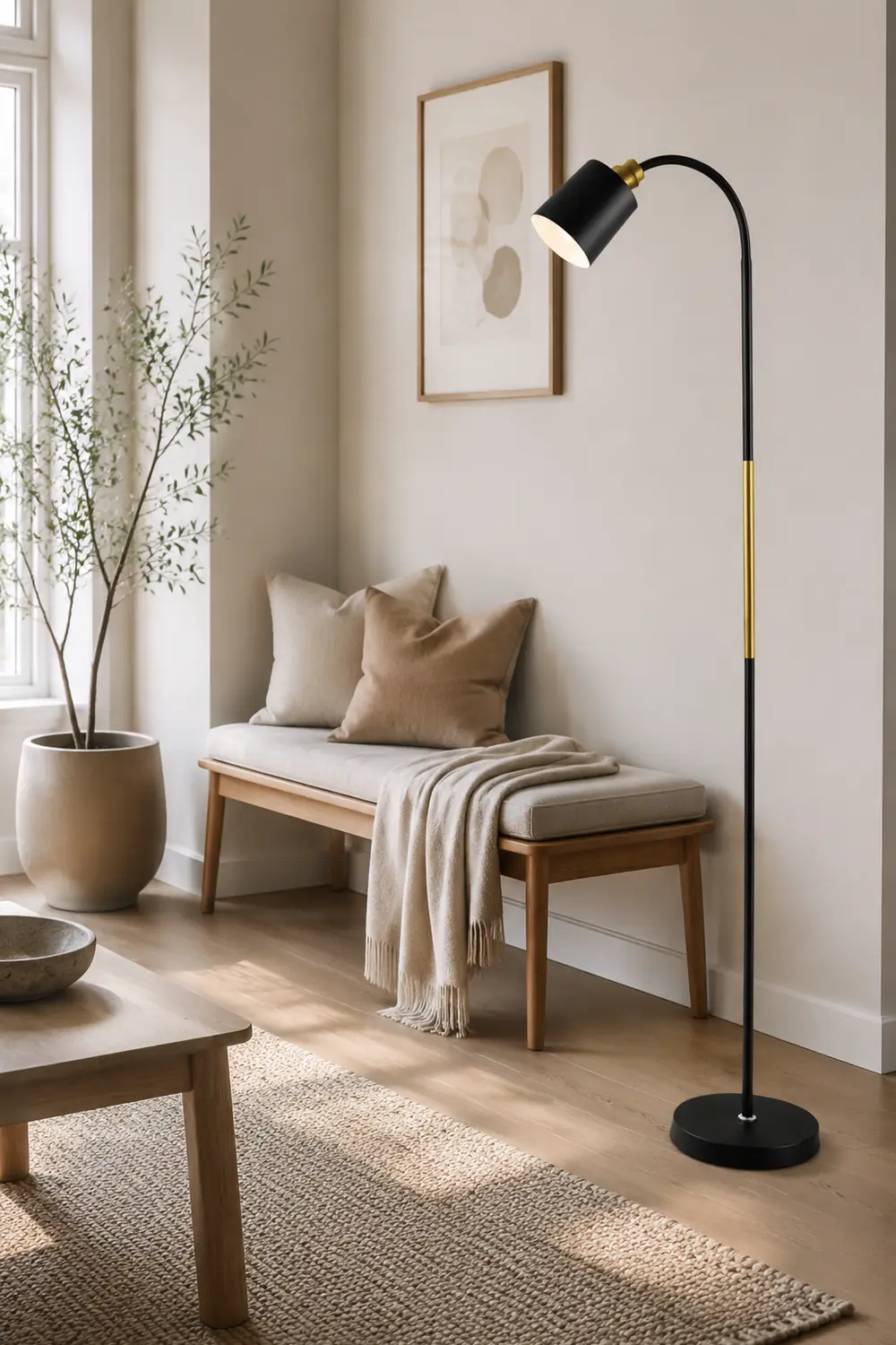Morandi Geometrische Stehleuchte, Metall, 2 Farben, 145CM Lang - Lumpaz