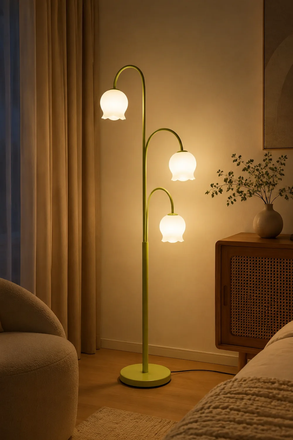 Lily Stehlampe, Metall, 150CM Lang - Lumpaz