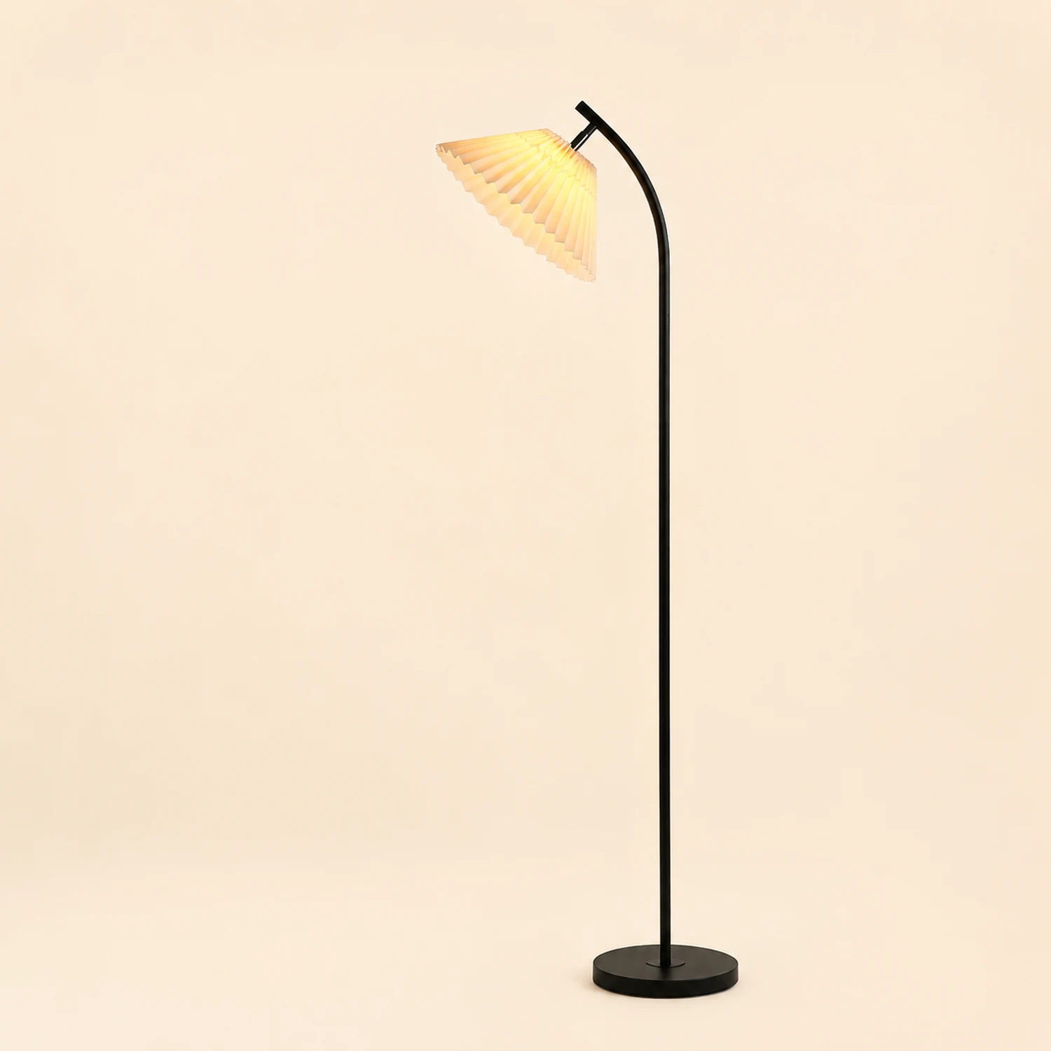 Ozawa Stehlampe Plissiert, Metall, 3 Farben, 157CM Lang - Lumpaz
