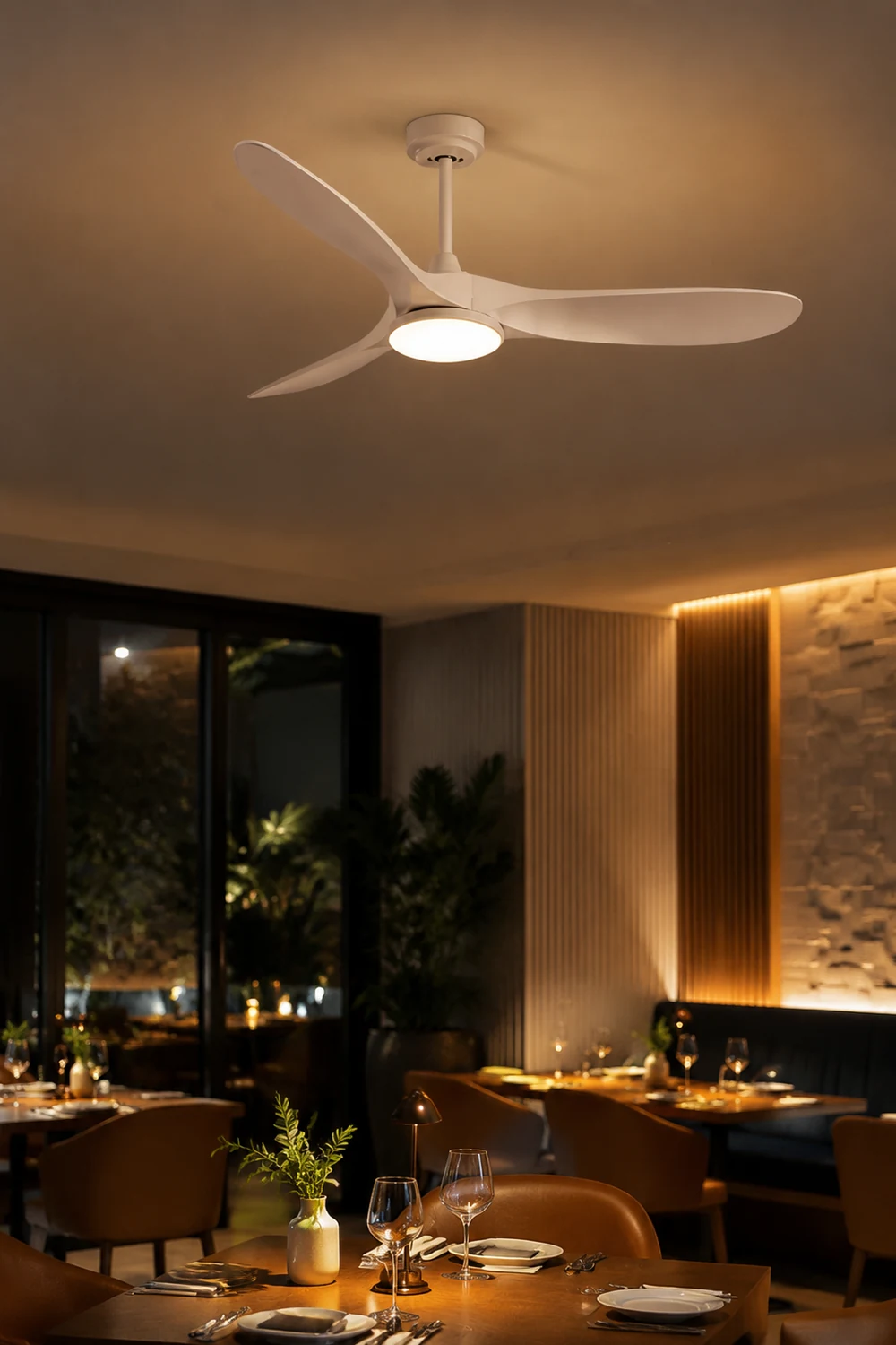 Garner 3-Blatt-Deckenventilator mit Beleuchtung, 3 Farbe, ∅132CM - Lumpaz