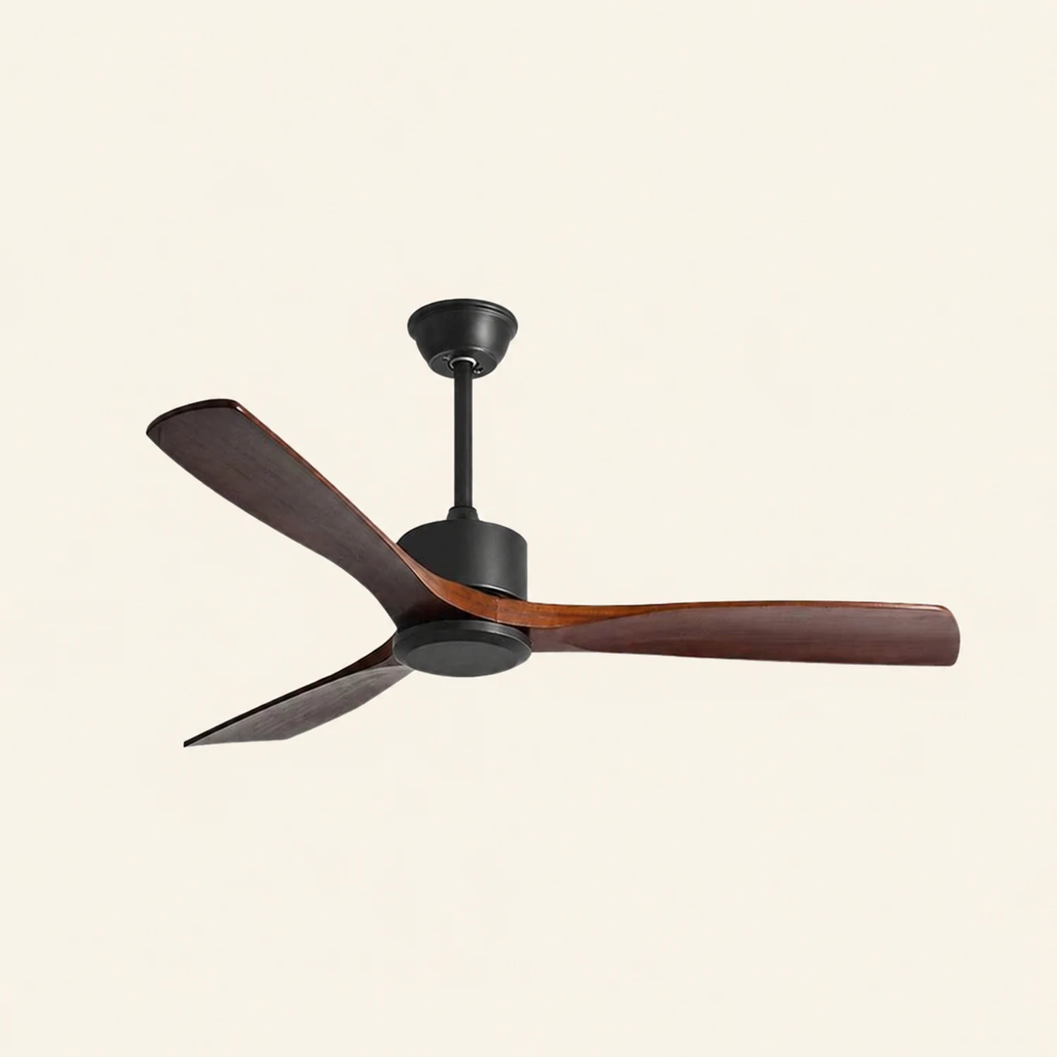 Haydn 3-Blatt-Deckenventilator mit Beleuchtung, Schwarz & Rot, ∅132CM - Lumpaz