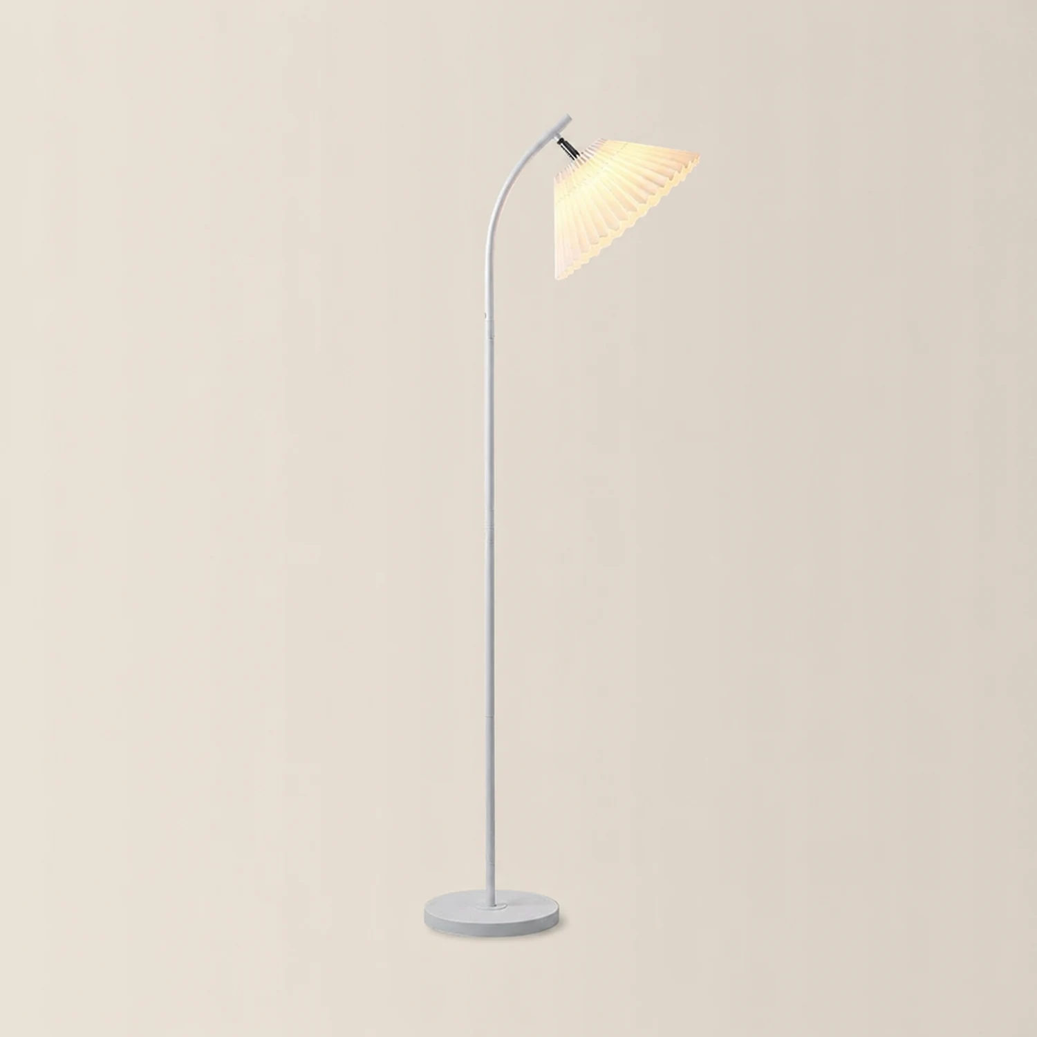 Ozawa Stehlampe Plissiert, Metall, 3 Farben, 157CM Lang - Lumpaz