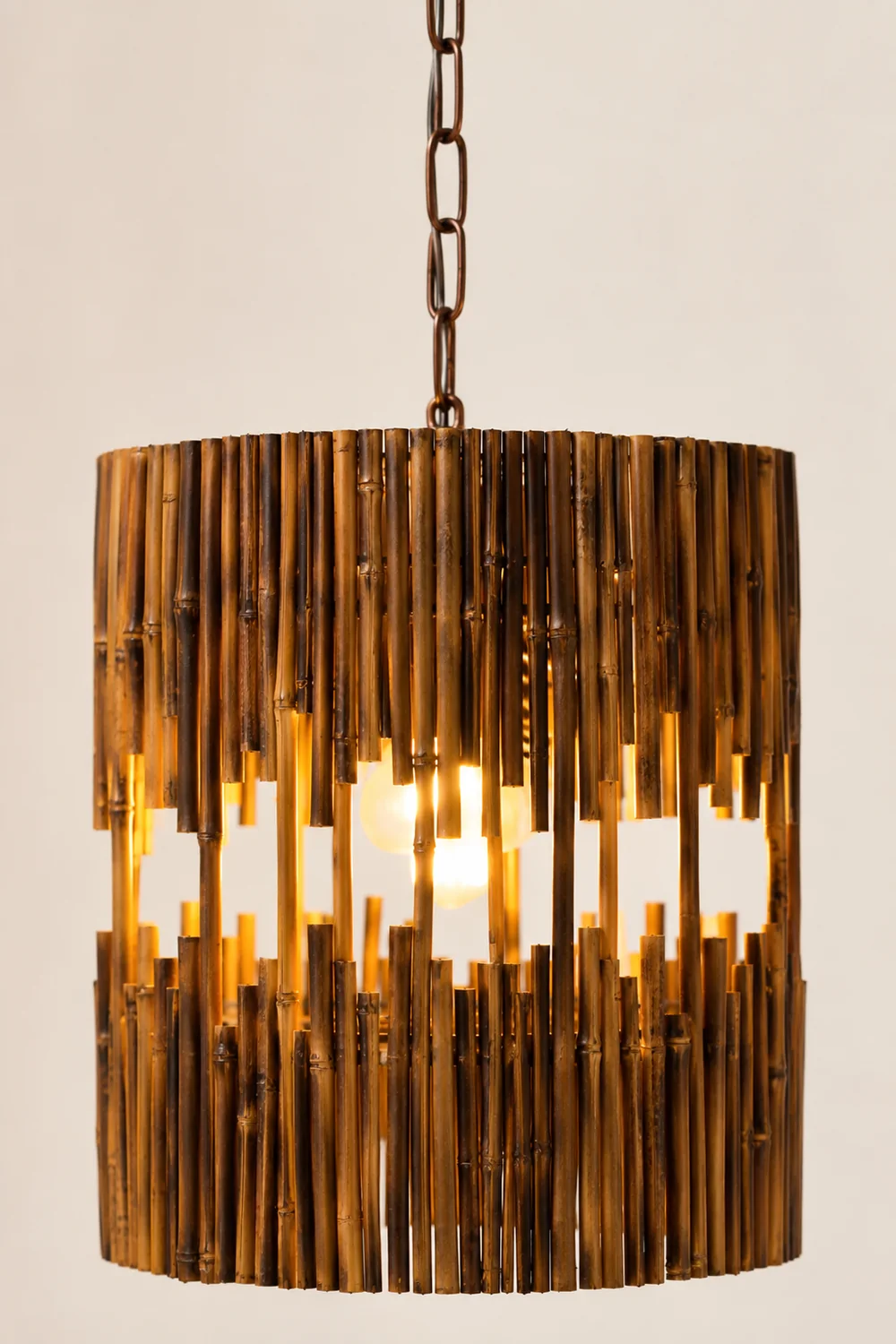 Austin Rechteckige Pendelleuchte, Metall & Holz - Lumpaz