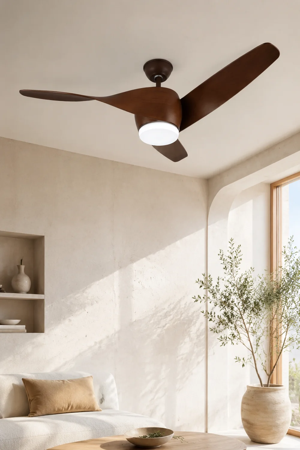 Garner 3-Blatt Basic Deckenventilator, 4 Farbe, ∅132CM - Lumpaz