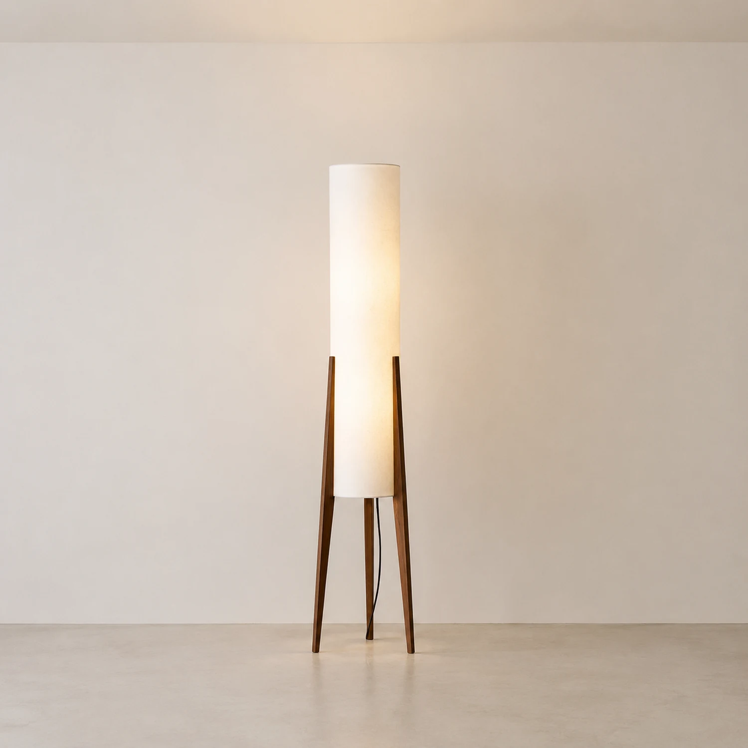 Ozawa Geometrisch Stativ Stehleuchte, Holz, 126CM Lang - Lumpaz