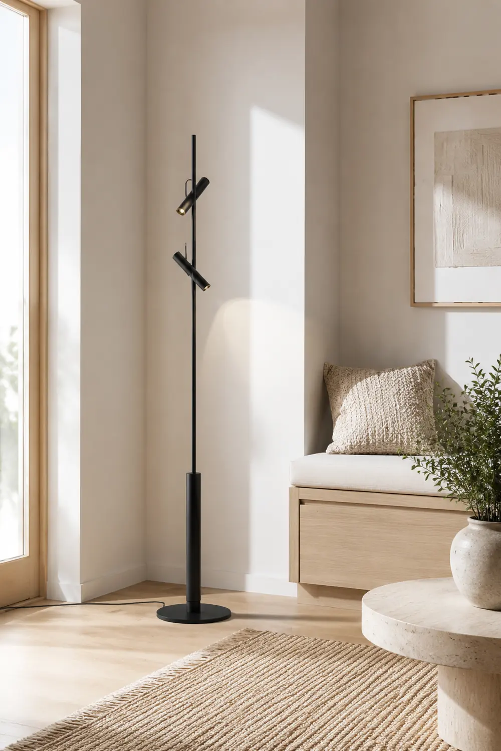Freja Stehleuchte, 1/2-flammig, 3 Farben 150CM Lang/170CM Lang - Lumpaz