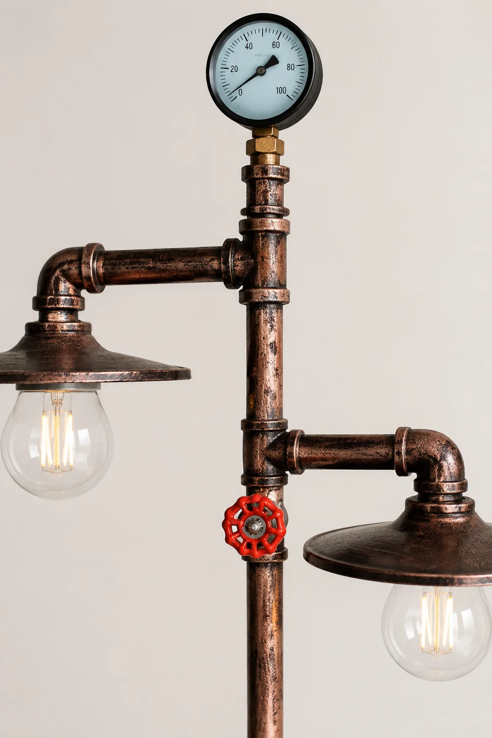 Alessio Antik Geleitet Stehleuchte, Bronze, 152CM Lang - Lumpaz
