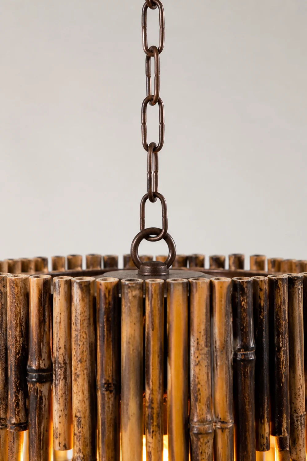 Austin Rechteckige Pendelleuchte, Metall & Holz - Lumpaz
