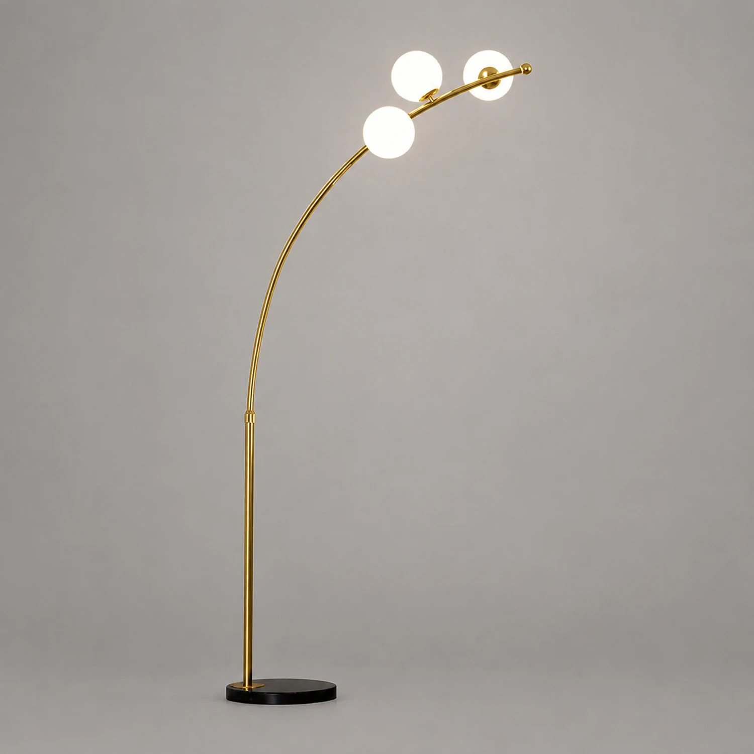 Valentina Bogen Blase Stehleuchte, 2 Farben, 3/4/6-flammig, 200CM Lang - Lumpaz