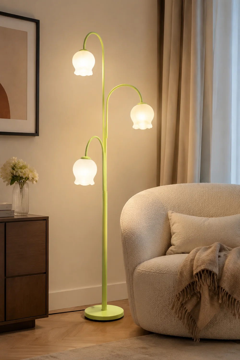 Lily Stehlampe, Metall, 150CM Lang - Lumpaz