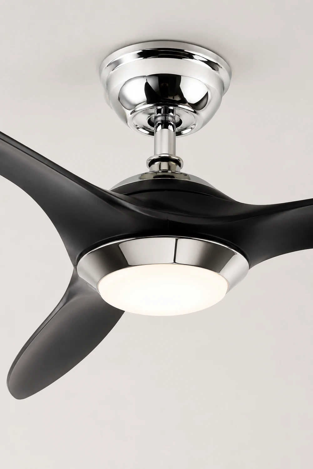 Garner 3-Blatt Deckenventilator mit Beleuchtung, Schwarz & Gelb, ∅132CM - Lumpaz