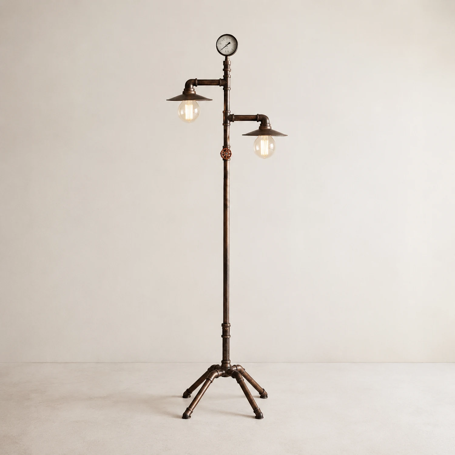 Alessio Antik Geleitet Stehleuchte, Bronze, 152CM Lang - Lumpaz