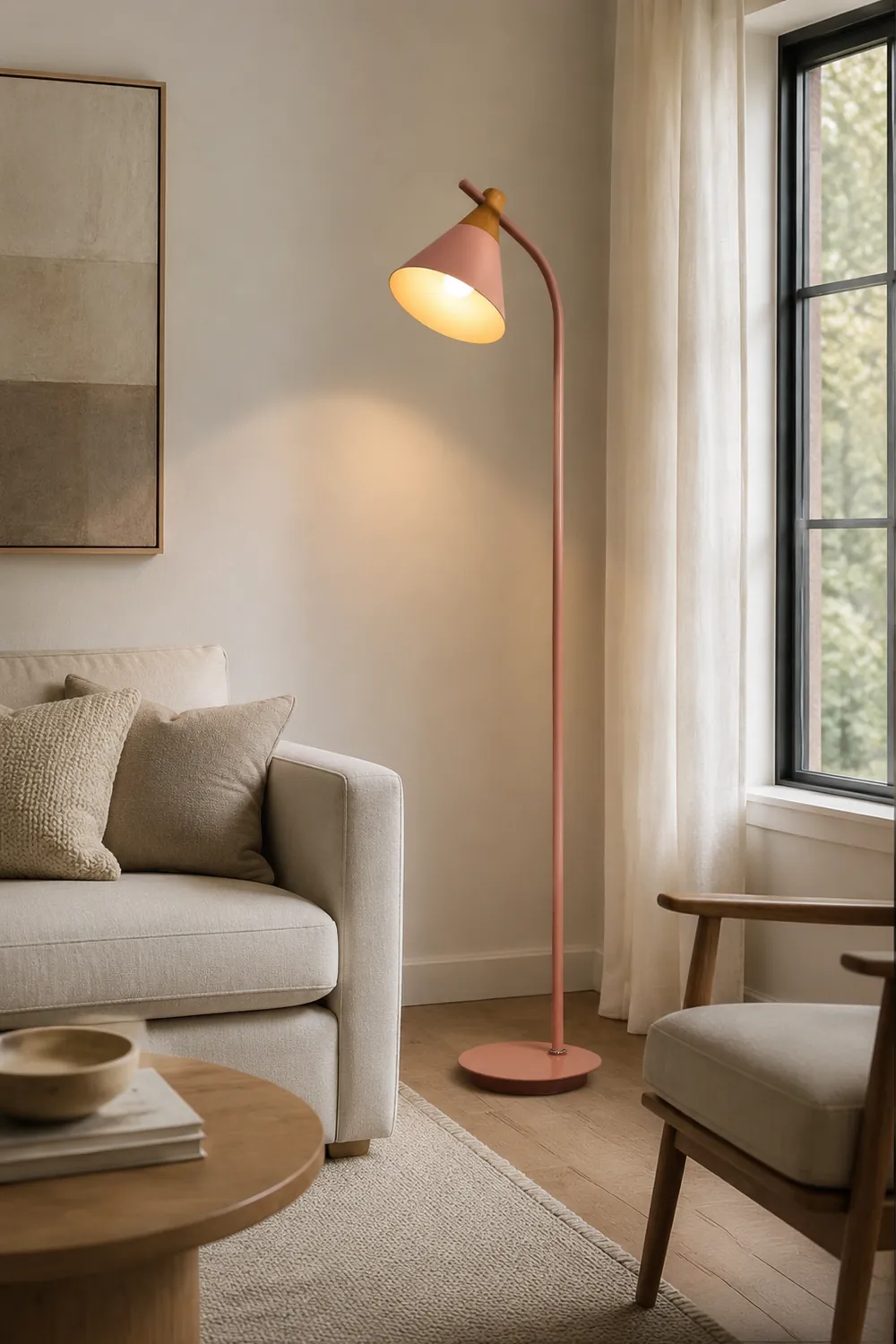 Morandi Stehleuchte, Metall, 3 Farben, 150CM Lang - Lumpaz
