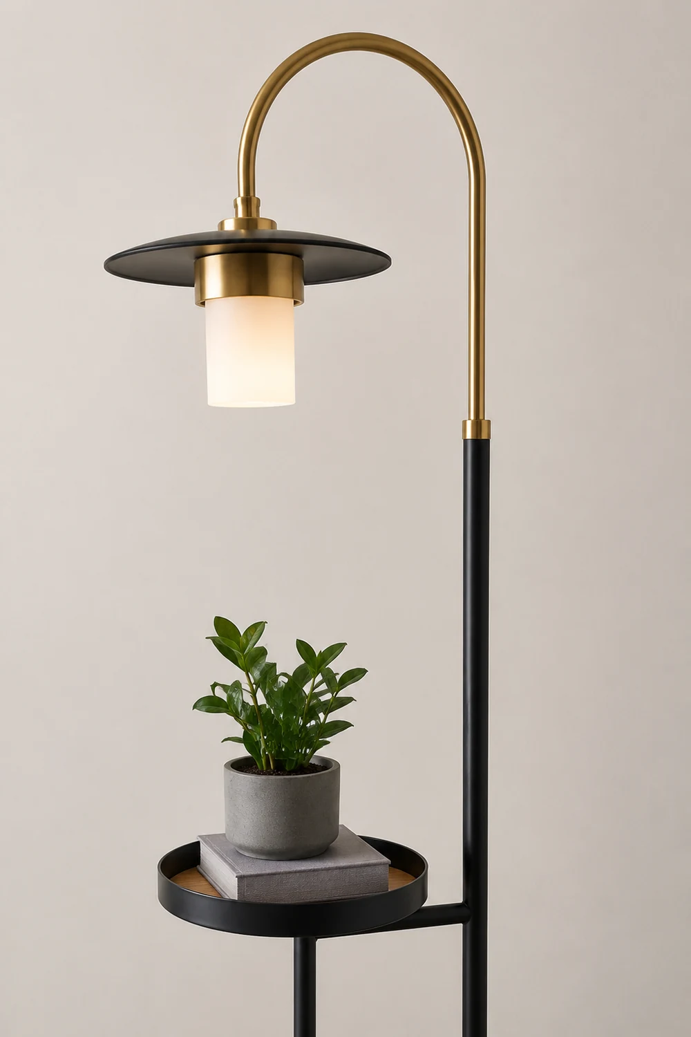 Carins Lotusblatt Stehlampe, Metall & Acryl, 3 Farben, 160CM Lang/165CM Lang - Lumpaz