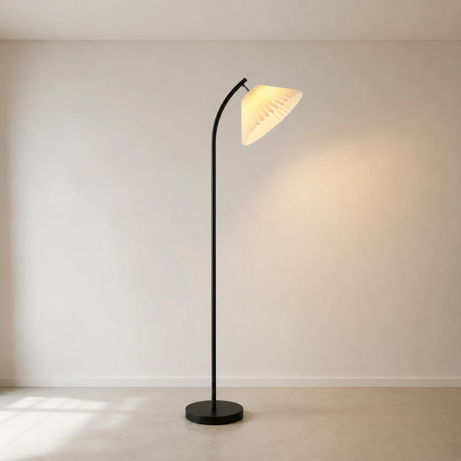 Ozawa Stehlampe Plissiert, Metall, 3 Farben, 157CM Lang - Lumpaz