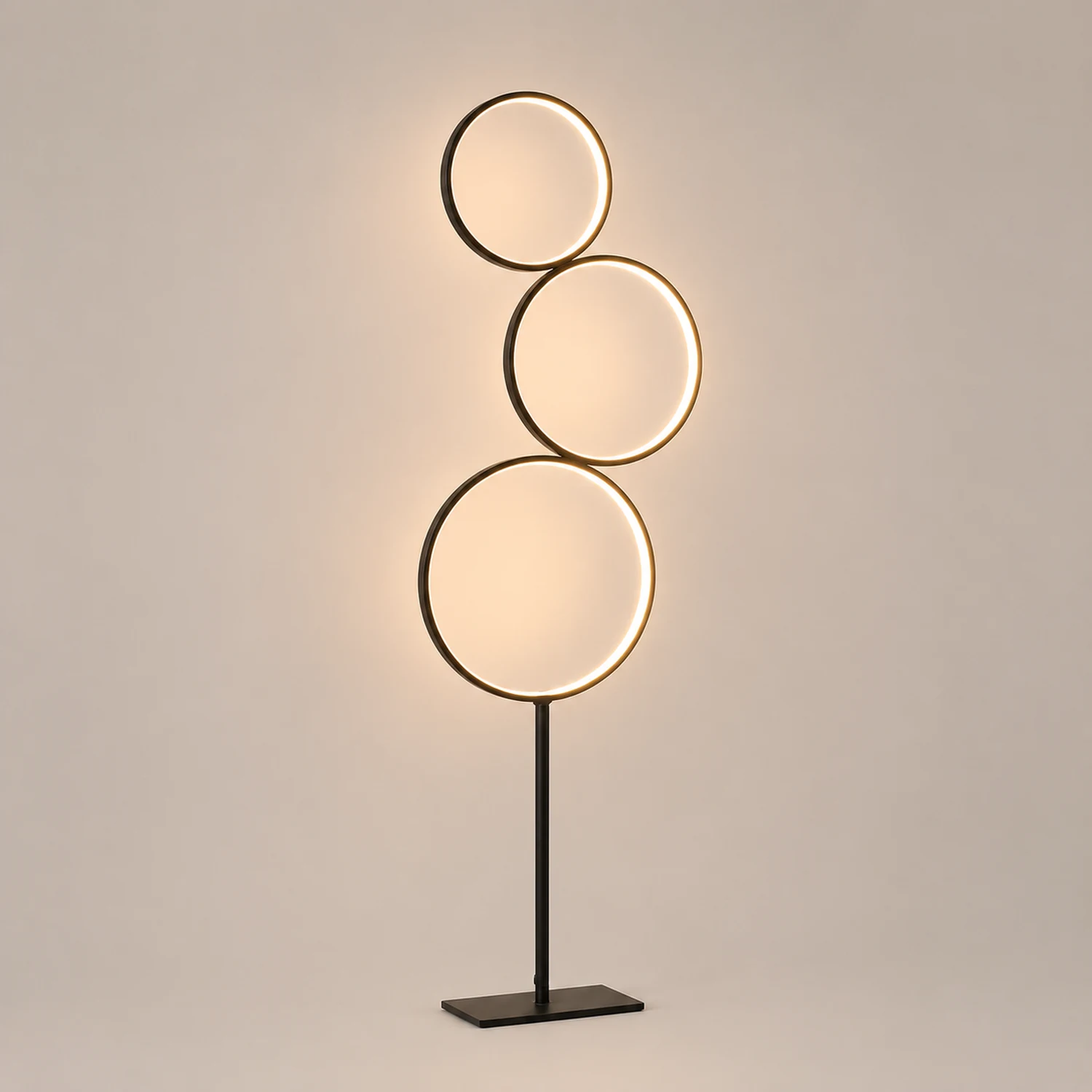 Arisha Ring Stehlampe, 3/5-flammig, 2 Farben, 114/130CM Lang - Lumpaz